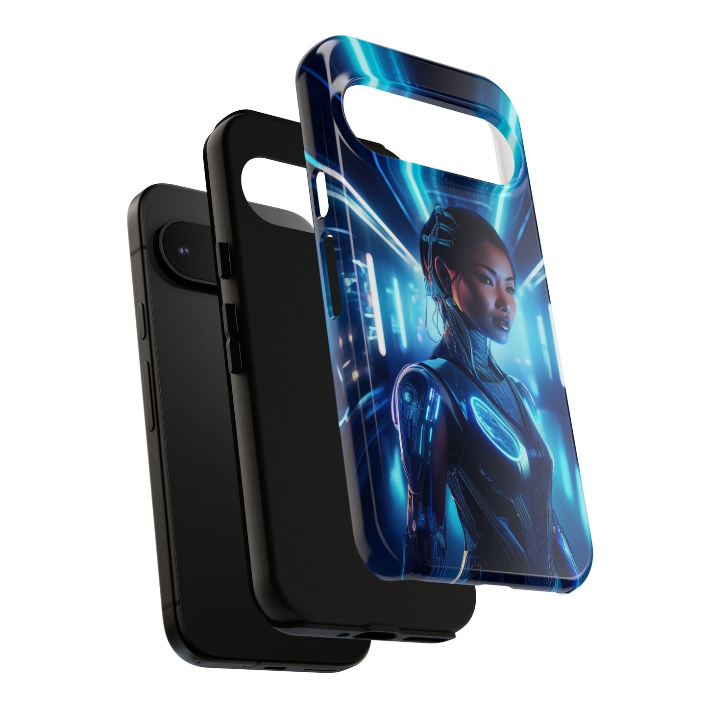 Futuristic Human Android Hybrid Cell Phone Case 004