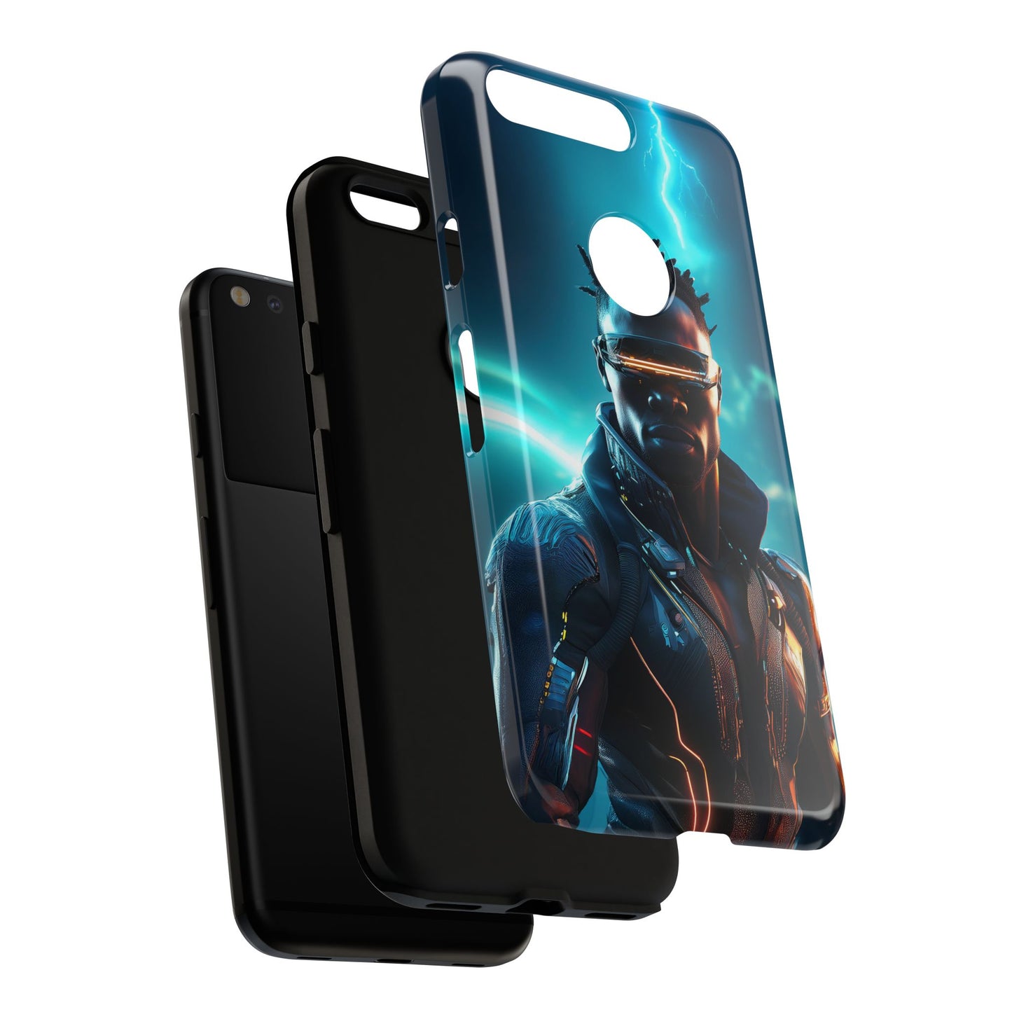 Futuristic Cyberpunk Male Cell Phone Case 014