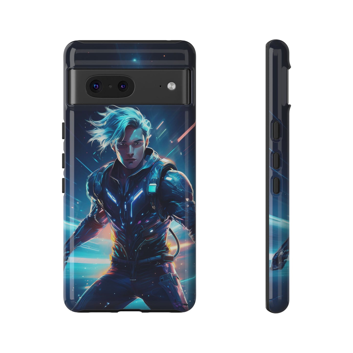 Futuristic Cyberpunk Male Cell Phone Case 024