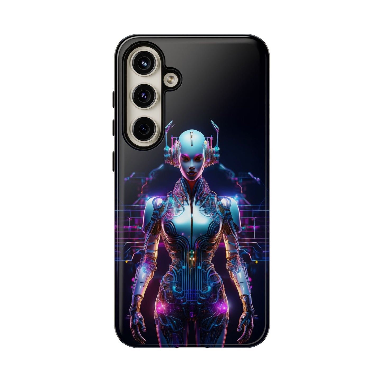 Futuristic Human Android Hybrid Cell Phone Case 001