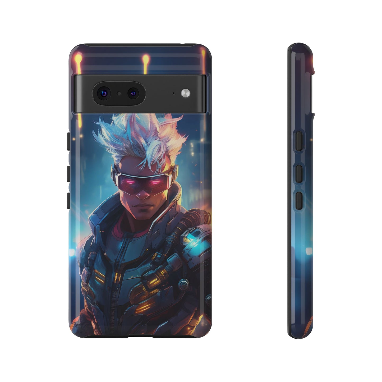 Futuristic Cyberpunk Male Cell Phone Case 018