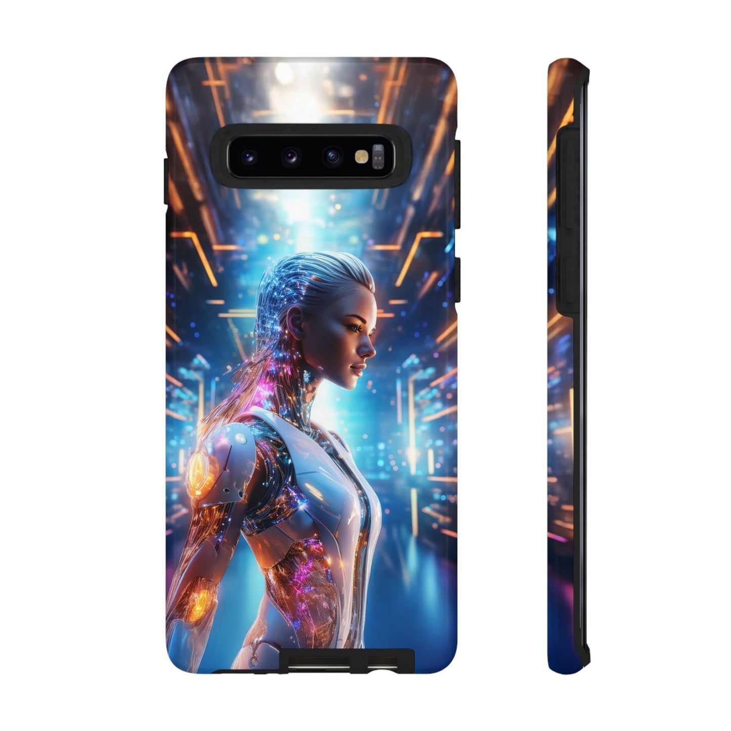 Futuristic Human Android Hybrid Cell Phone Case 008