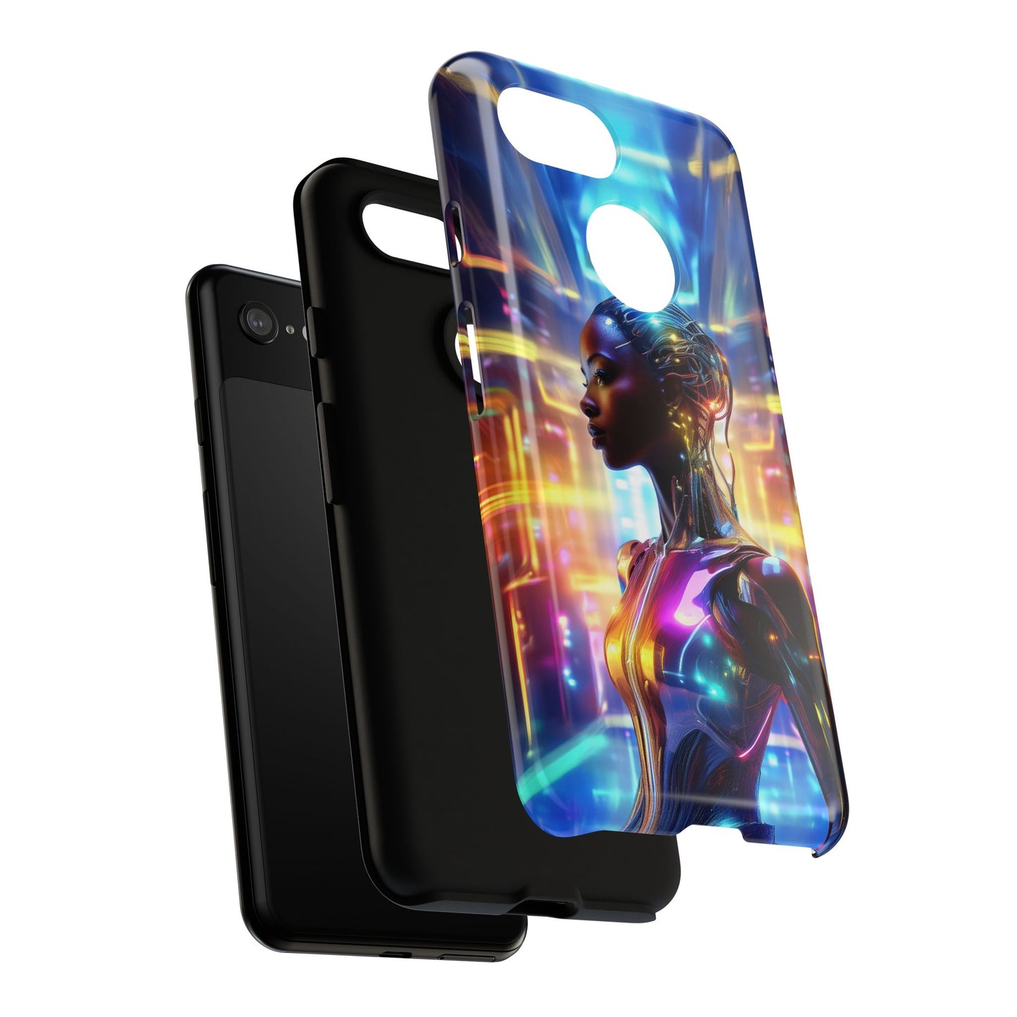 Futuristic Human Android Hybrid Cell Phone Case 011