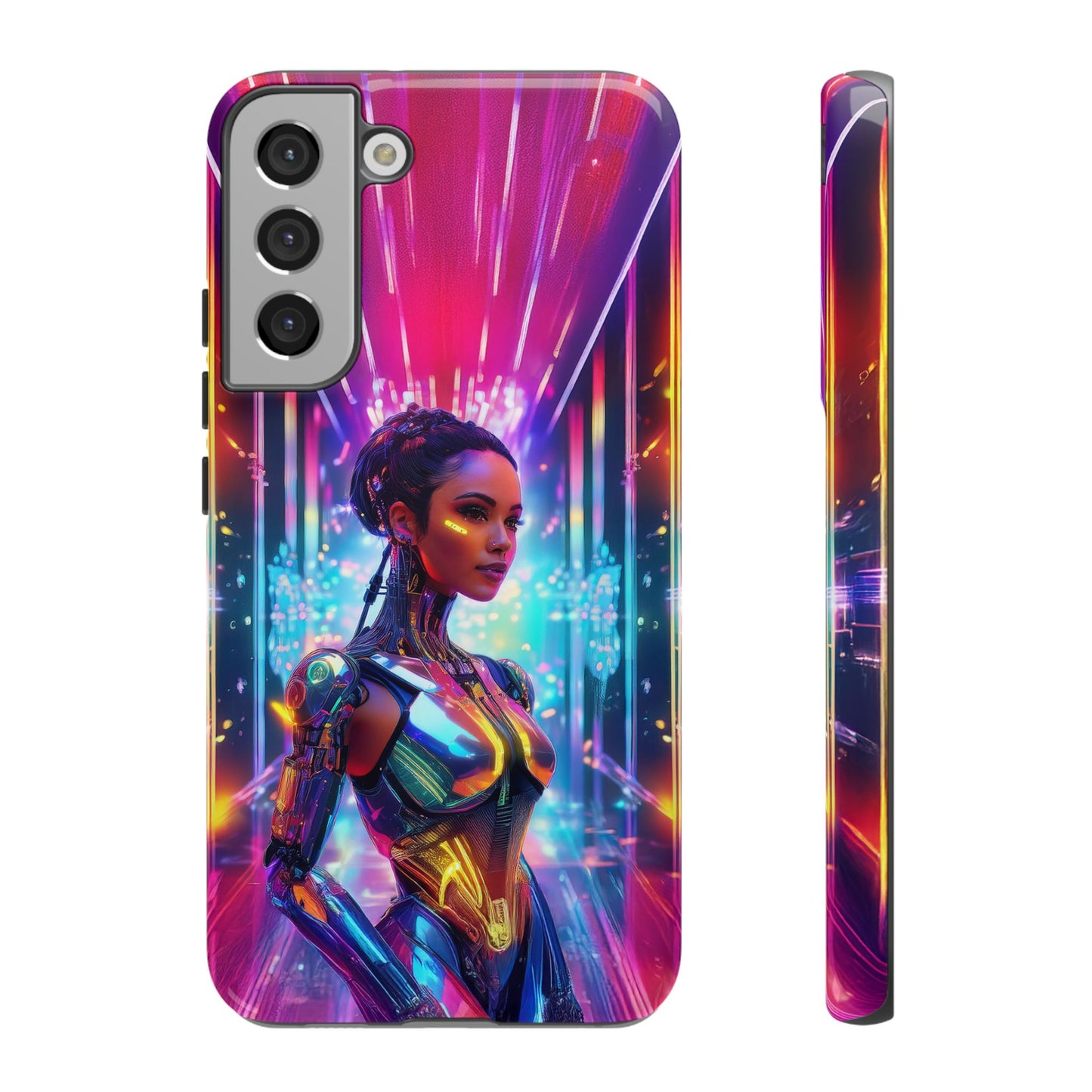 Futuristic Human Android Hybrid Cell Phone Case 006