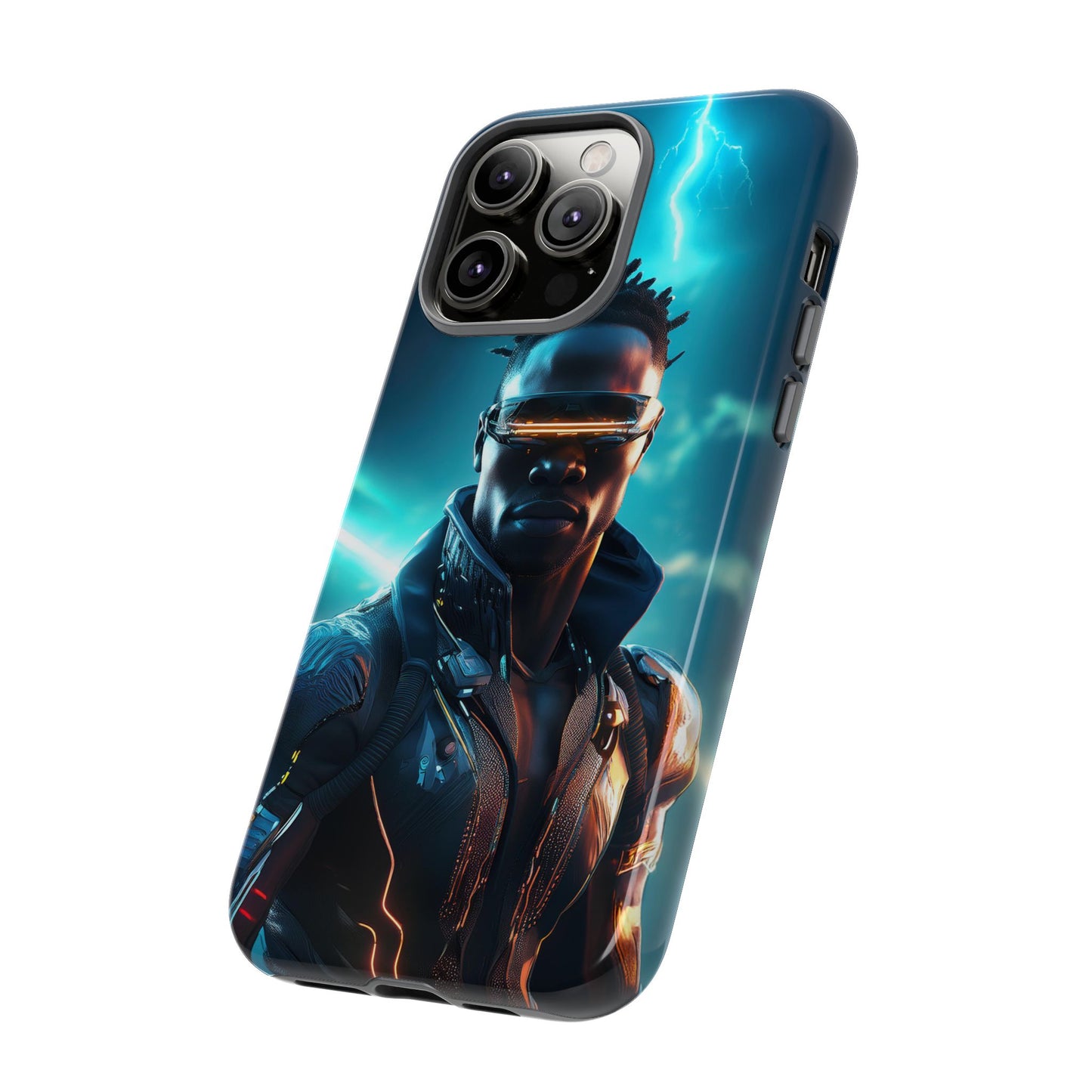 Futuristic Cyberpunk Male Cell Phone Case 014