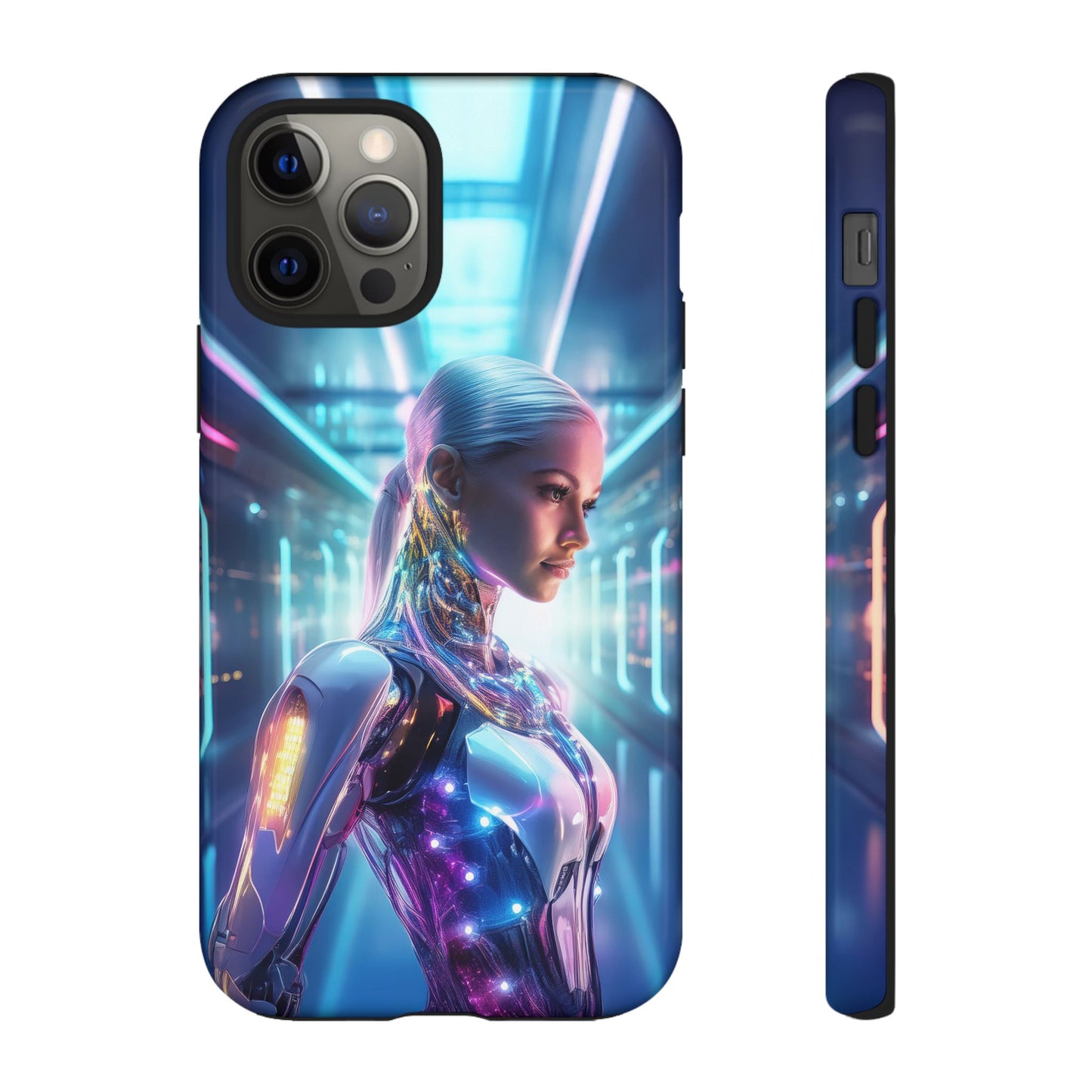 Futuristic Human Android Hybrid Cell Phone Case 015