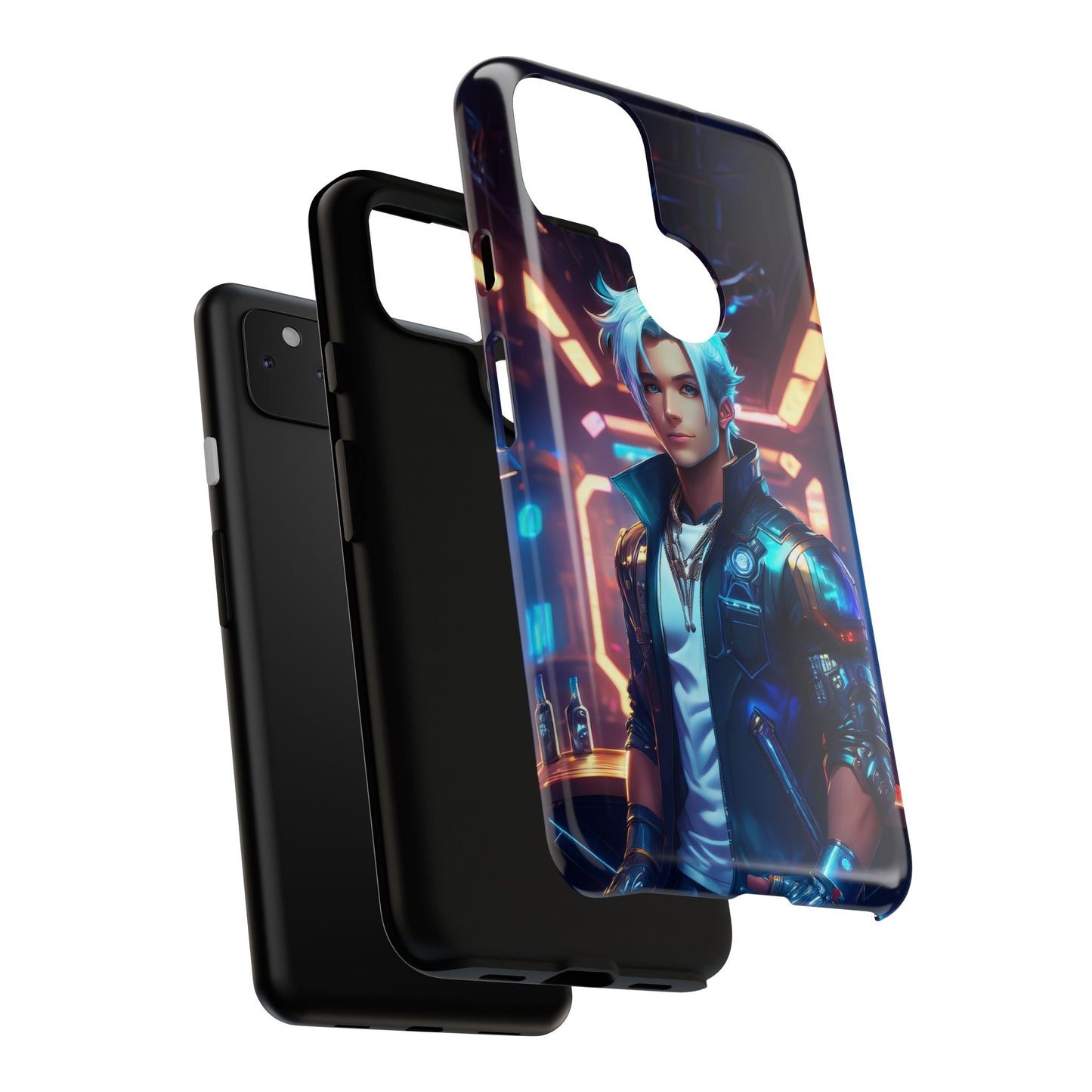 Futuristic Cyberpunk Male Cell Phone Case 009