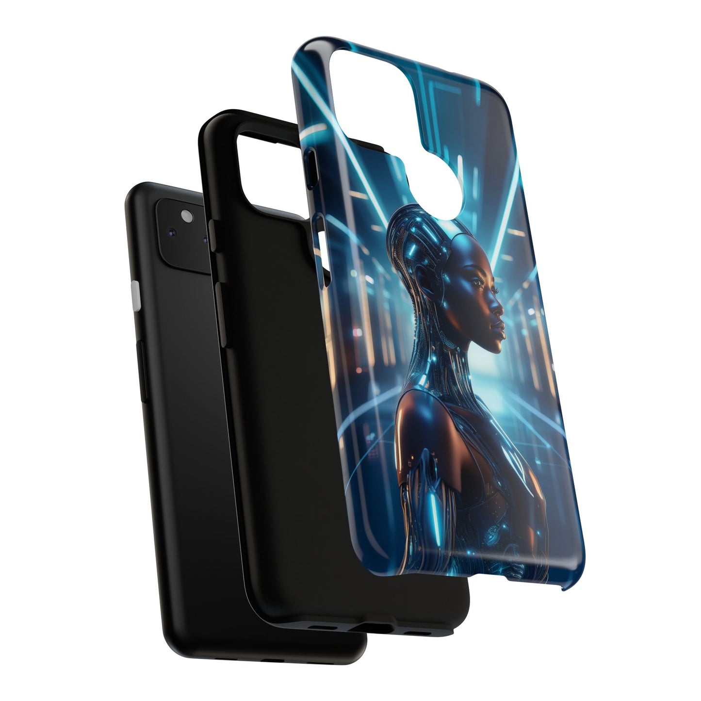 Futuristic Human Android Hybrid Cell Phone Case 003