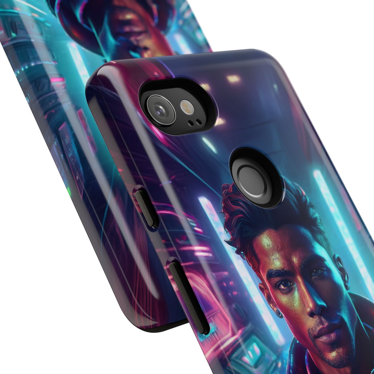 Futuristic Cyberpunk Male Cell Phone Case 007