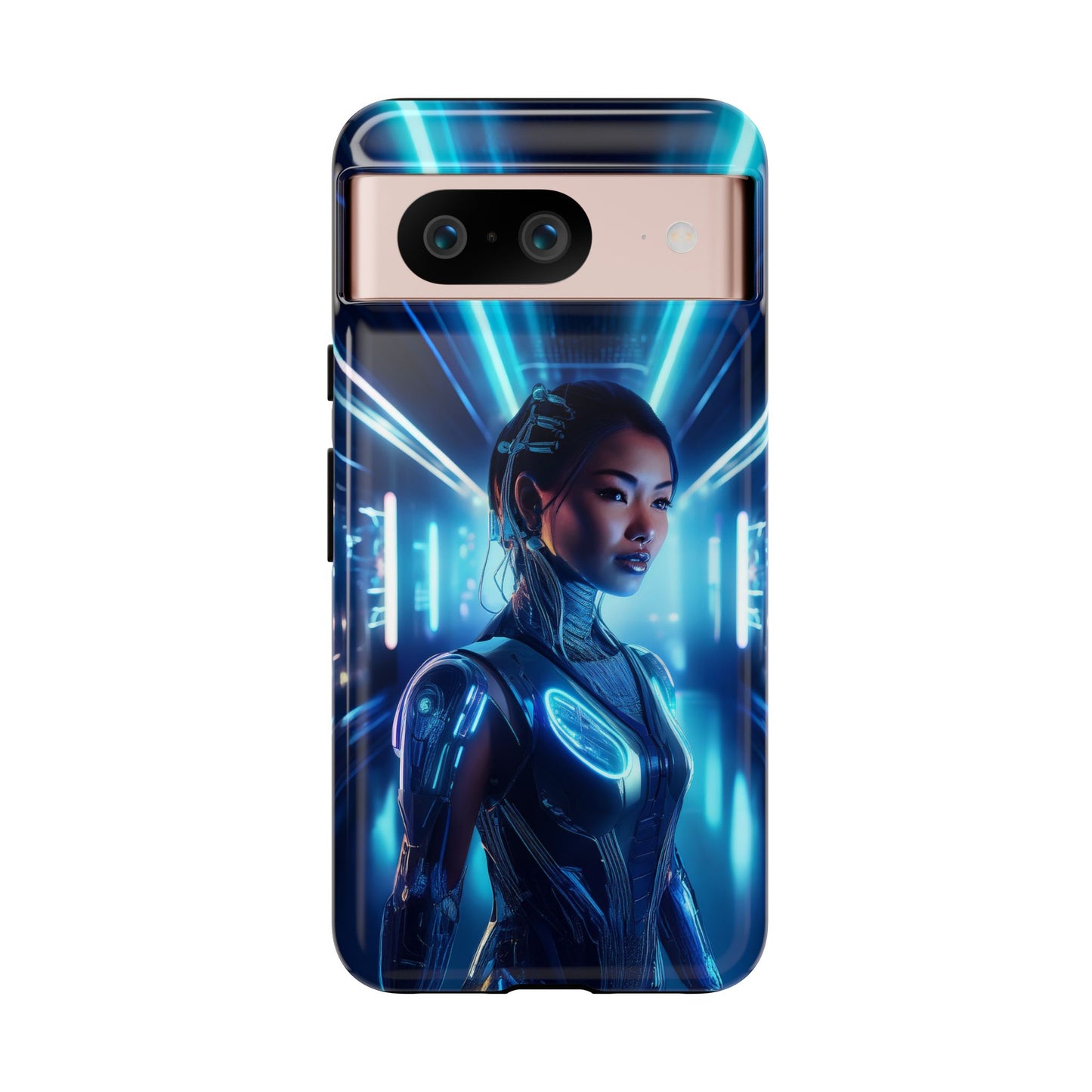 Futuristic Human Android Hybrid Cell Phone Case 004