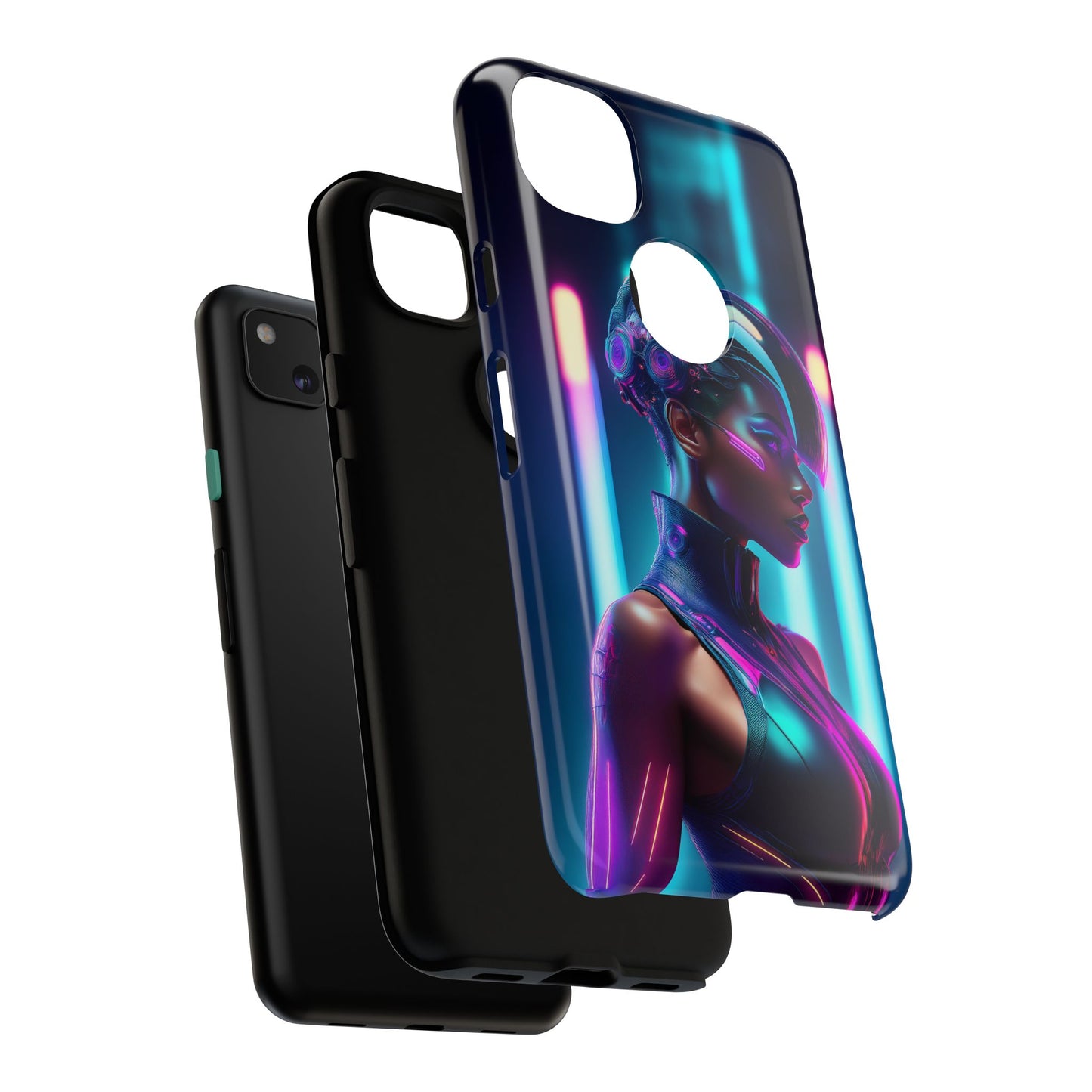 Futuristic Cyberpunk Female Cell Phone Case 021