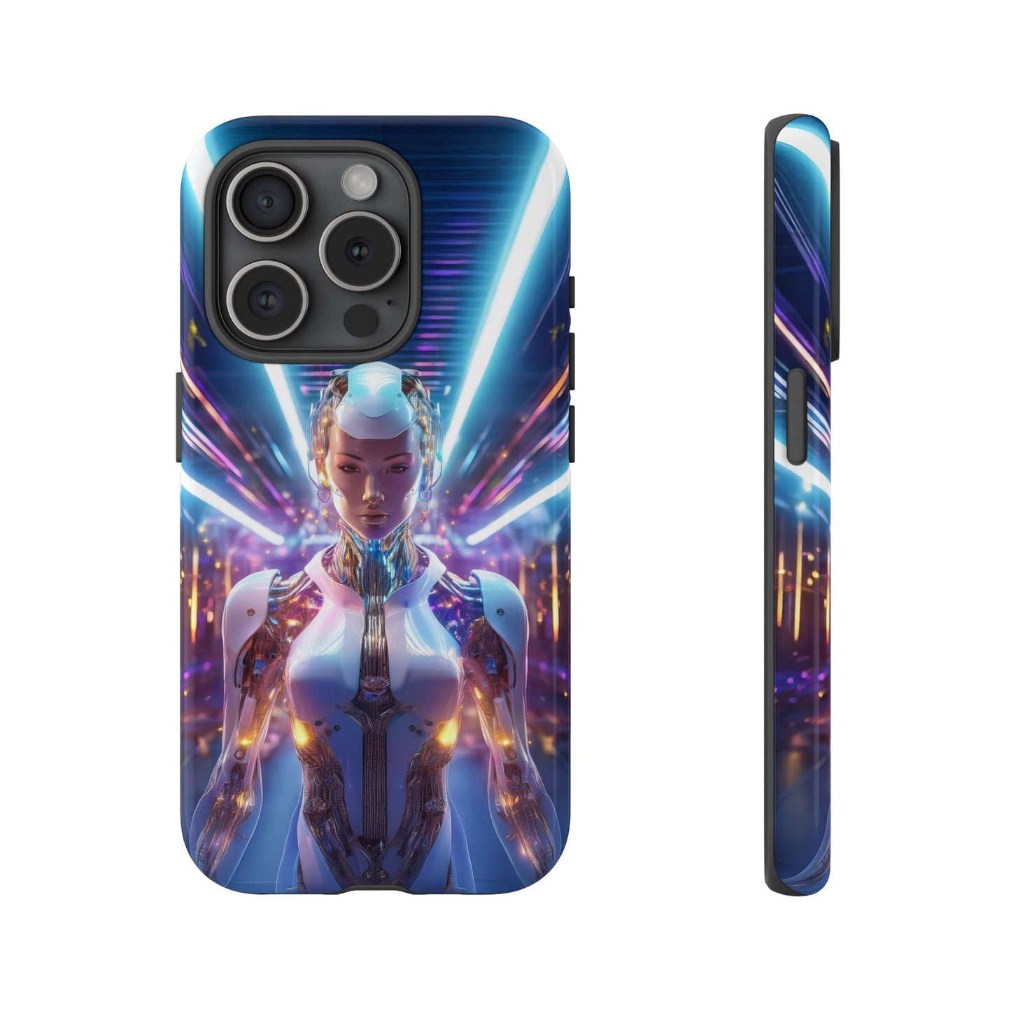 Futuristic Human Android Hybrid Cell Phone Case 007