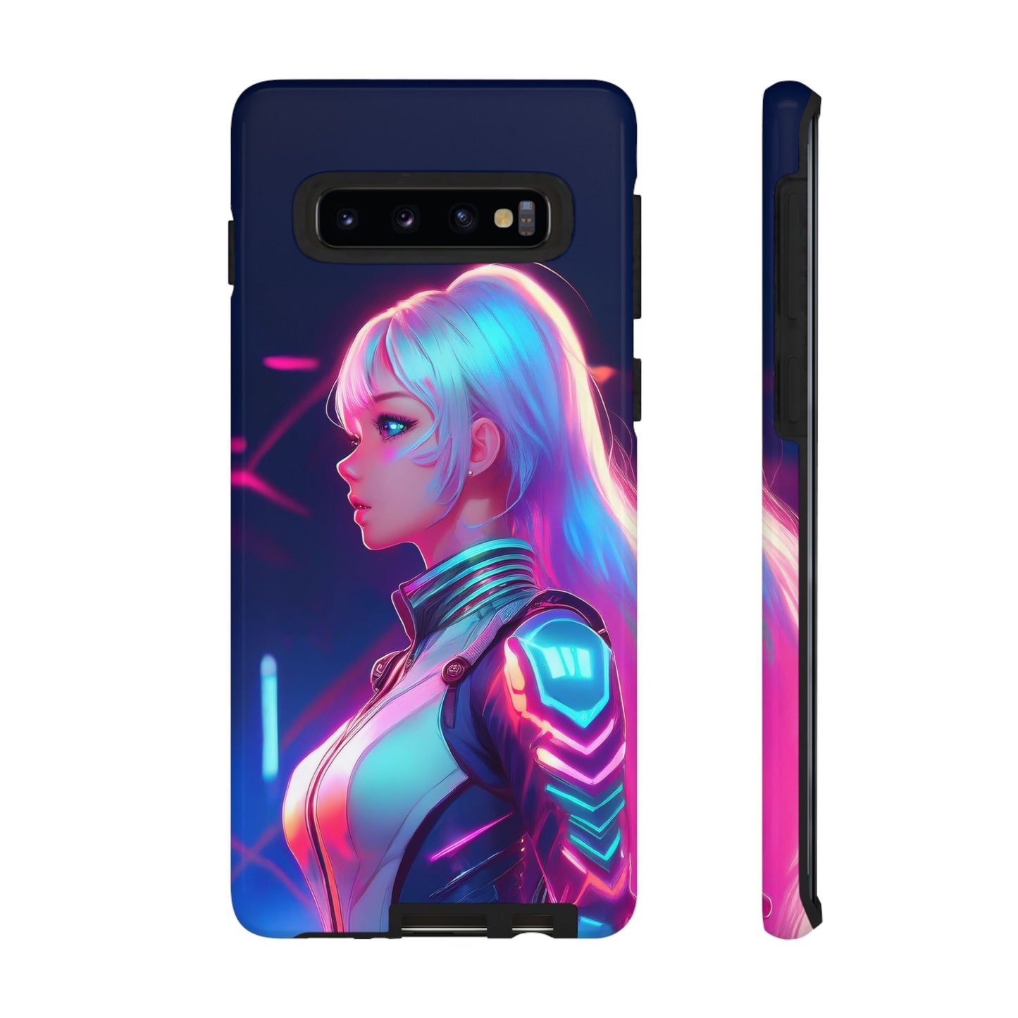 Futuristic Cyberpunk Female Cell Phone Case 009