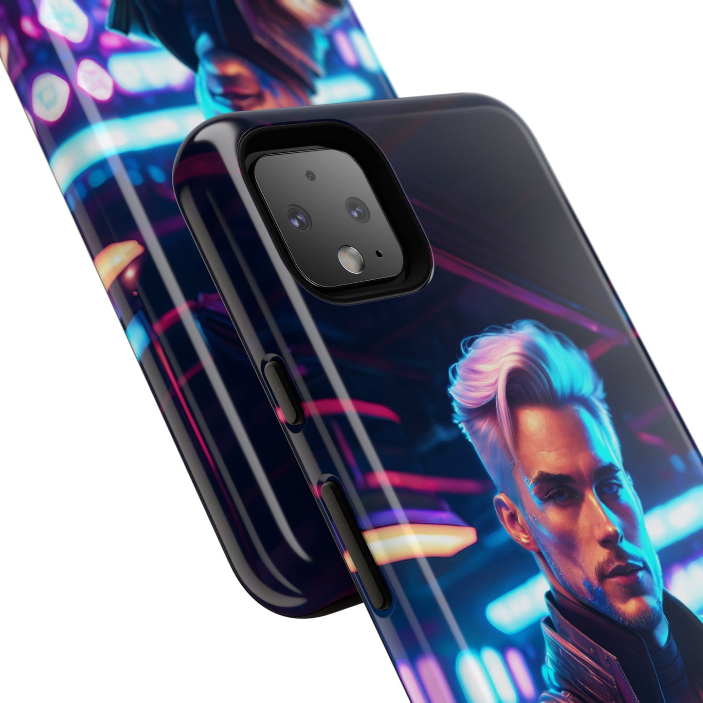 Futuristic Cyberpunk Male Cell Phone Case 008