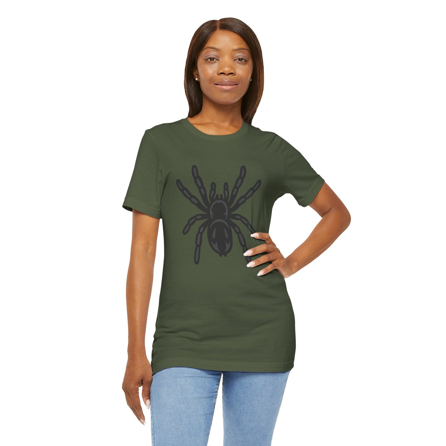 Tarantula Graphic Tee Dark Theme – Bold Spider Vector Design with Creepy Cool Vibe