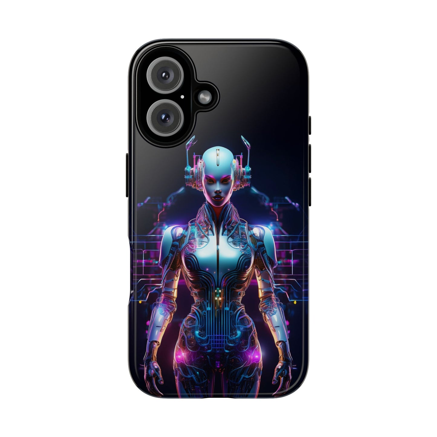 Futuristic Human Android Hybrid Cell Phone Case 001