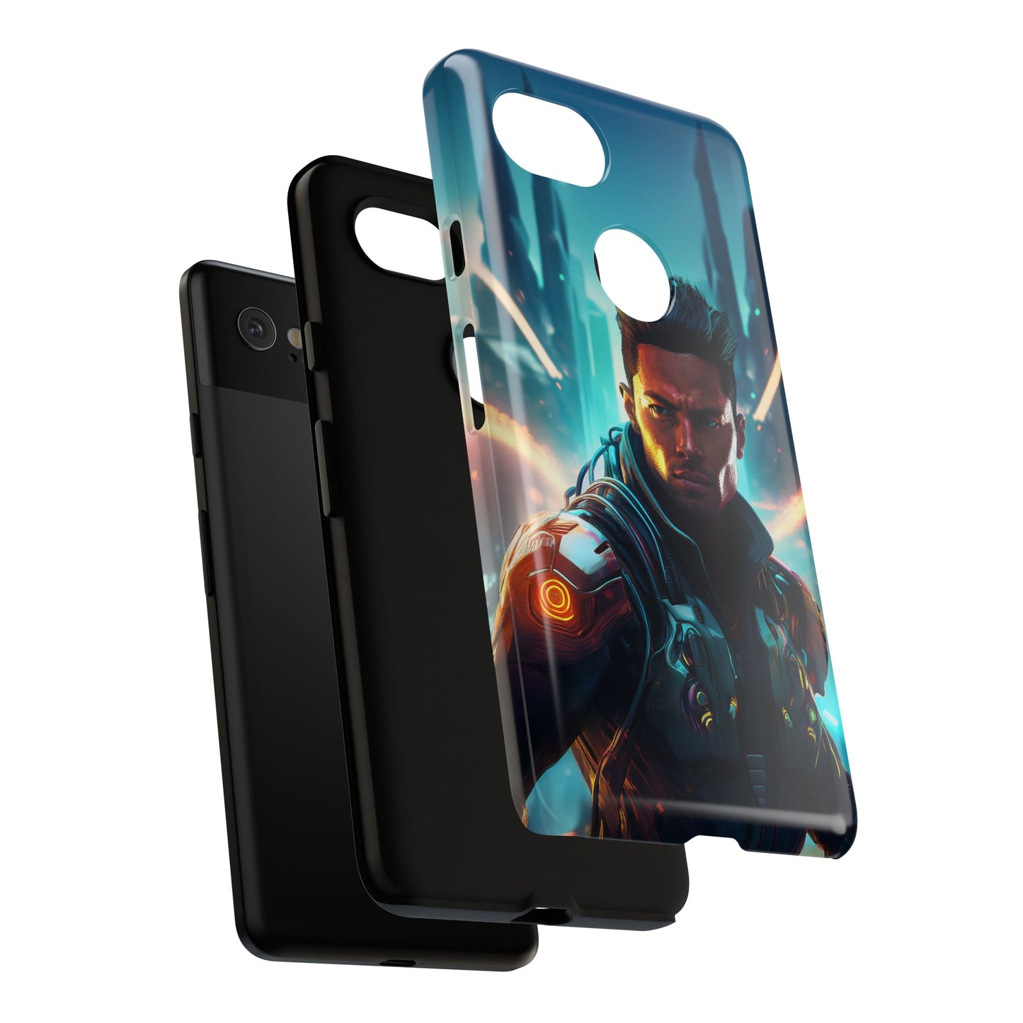 Futuristic Cyberpunk Male Cell Phone Case 015