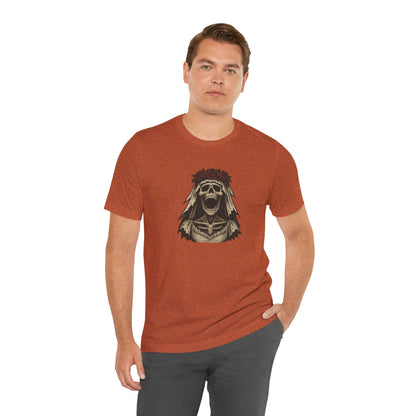 Screaming Skeleton Bride Halloween Shirt – Gothic Undead Bride Graphic Tee for Spooky Season Horror Fans