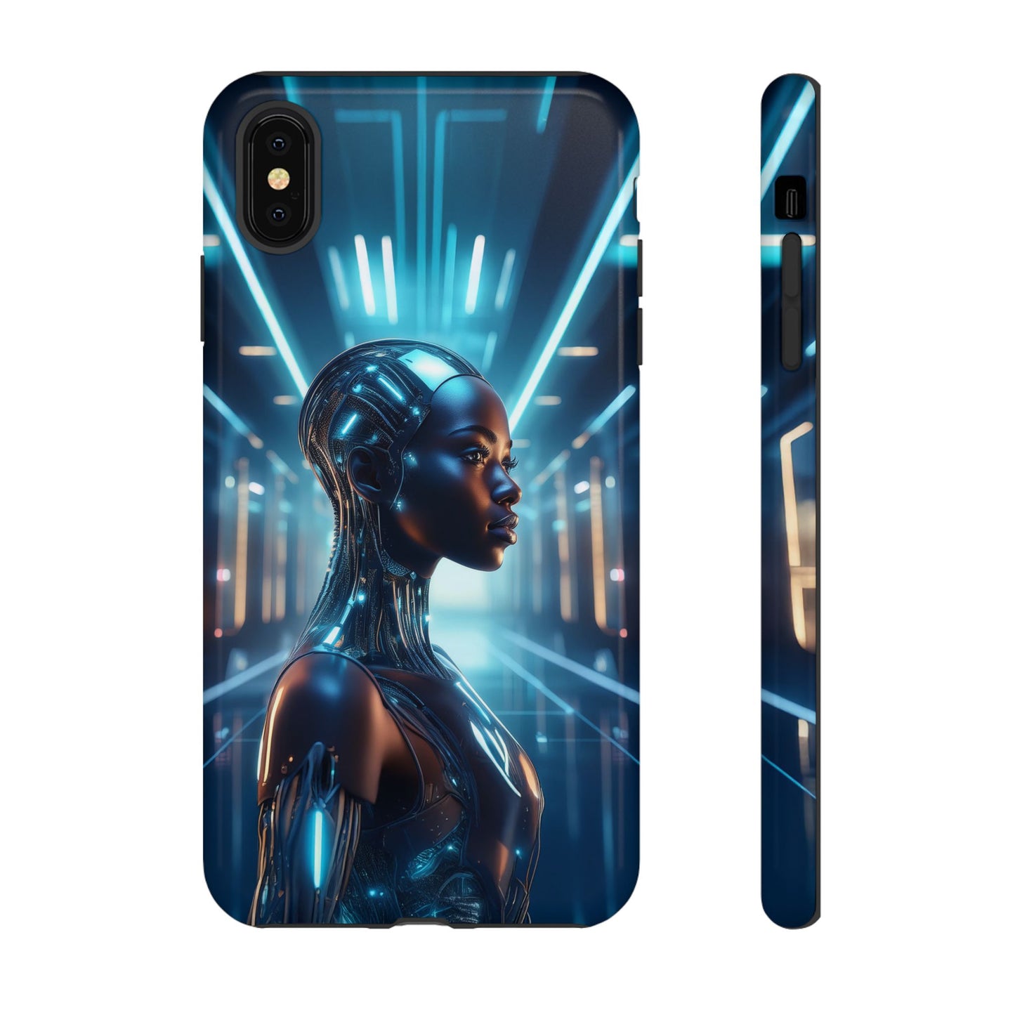 Futuristic Human Android Hybrid Cell Phone Case 003