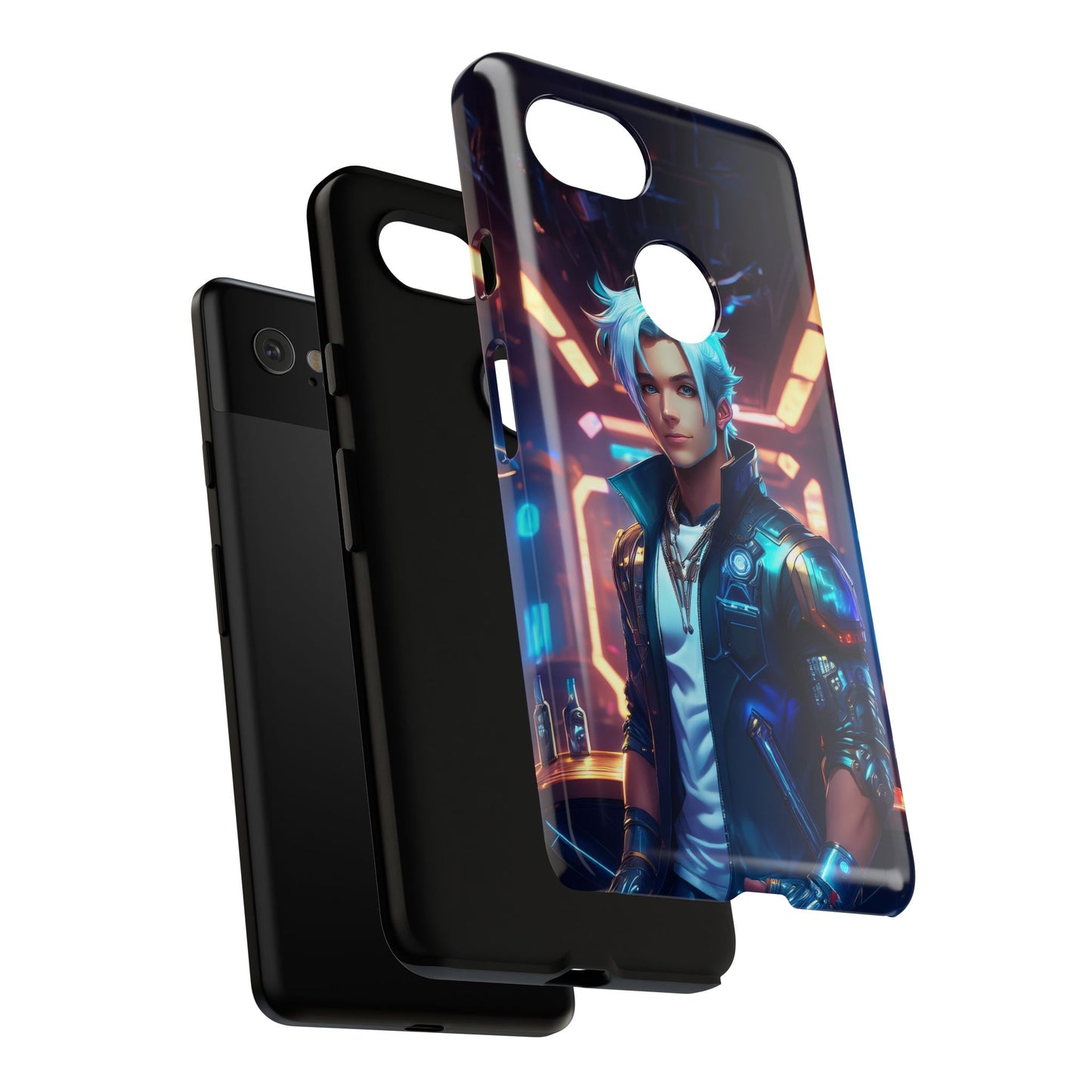 Futuristic Cyberpunk Male Cell Phone Case 009