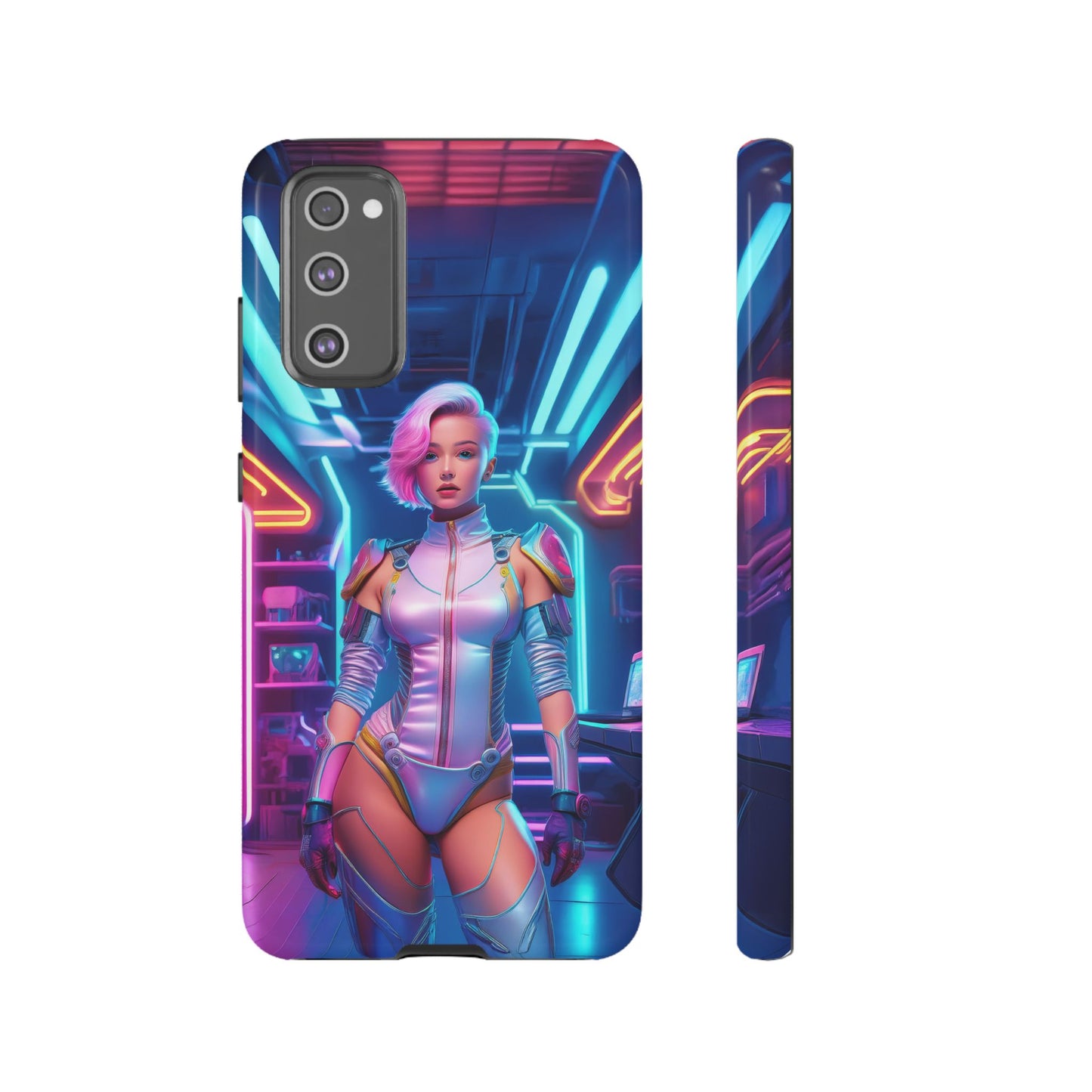 Futuristic Cyberpunk Female Cell Phone Case 002