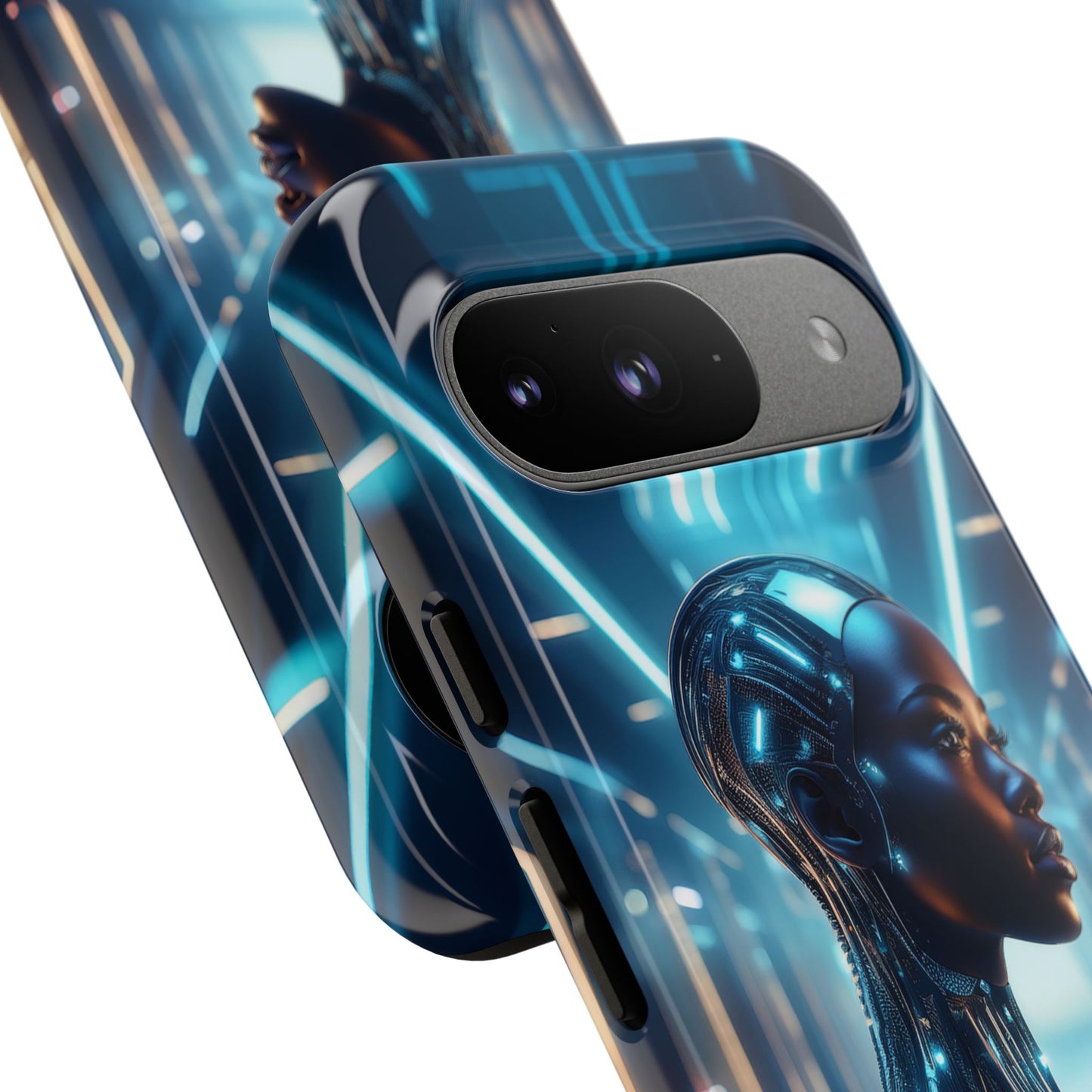 Futuristic Human Android Hybrid Cell Phone Case 003