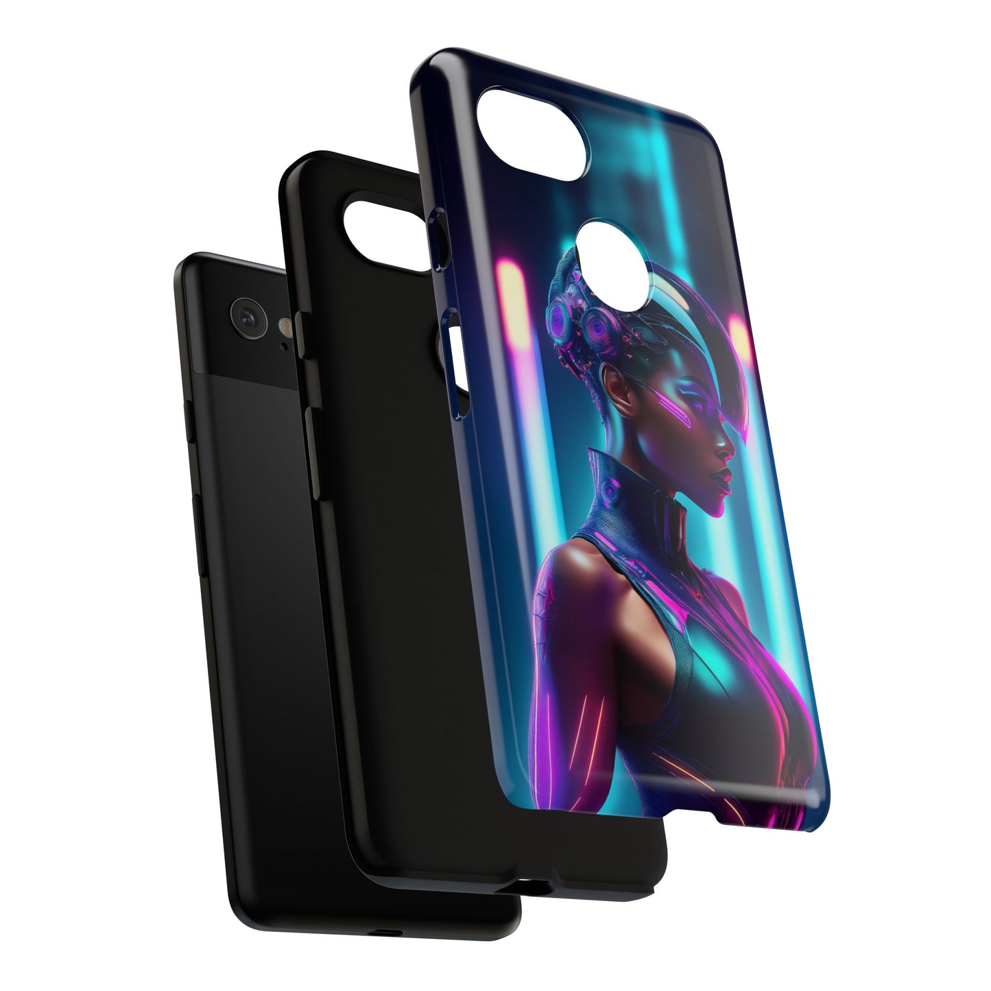 Futuristic Cyberpunk Female Cell Phone Case 021