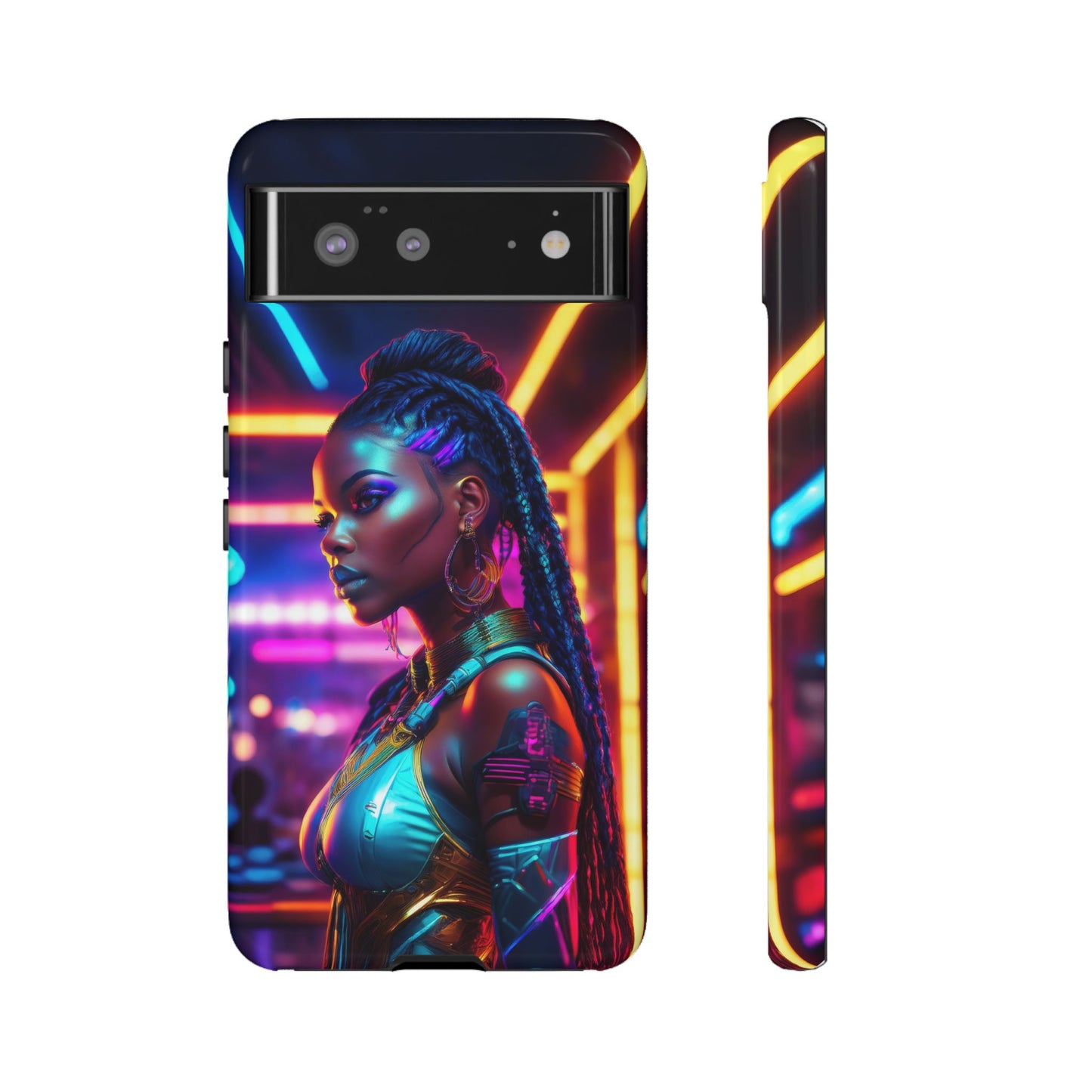 Futuristic Cyberpunk Female Cell Phone Case 006