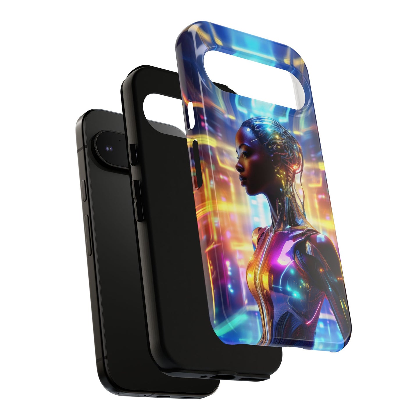 Futuristic Human Android Hybrid Cell Phone Case 011