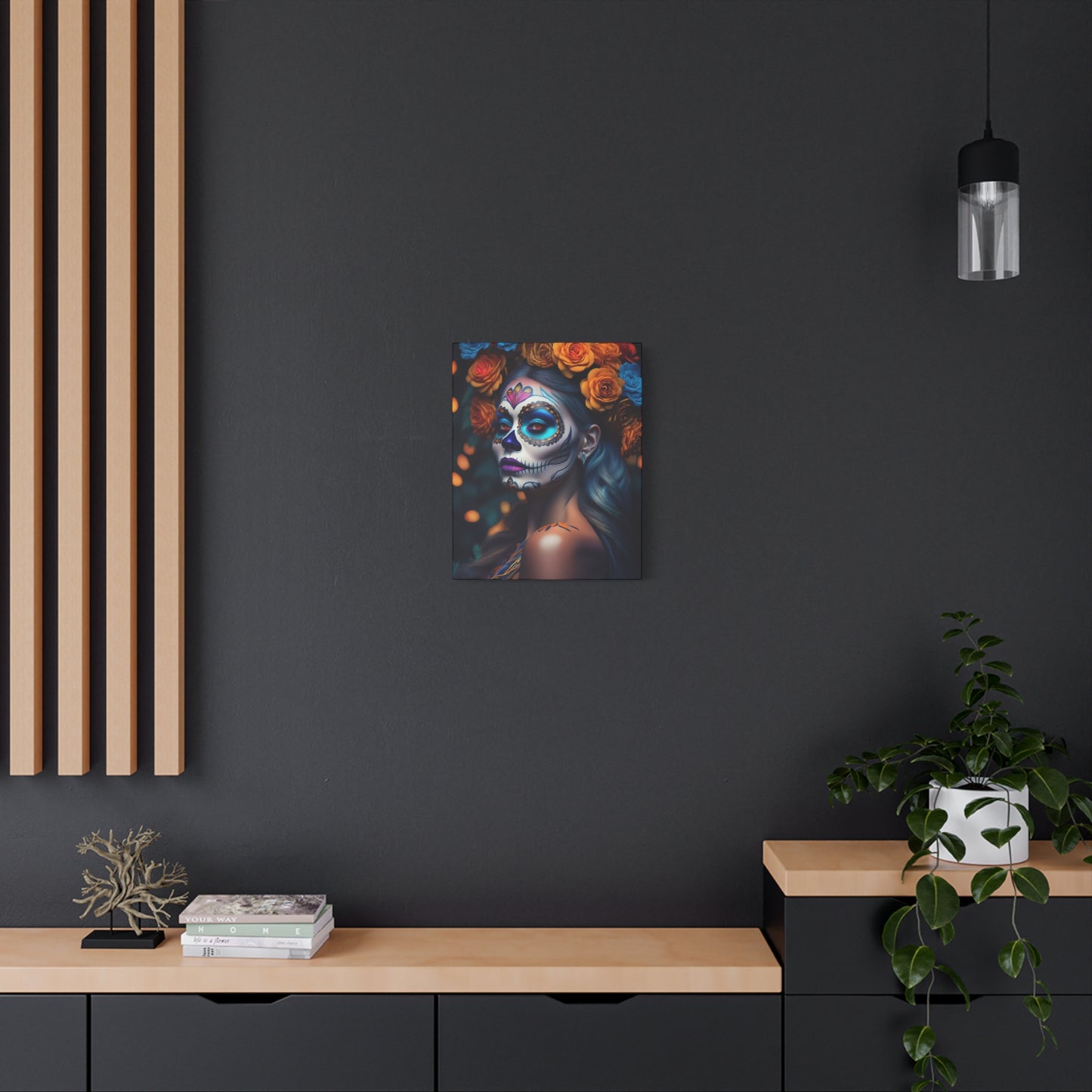 Dia de los Muertos Canvas Art | Day of the Dead - Stretched Matte Wall Decor 003