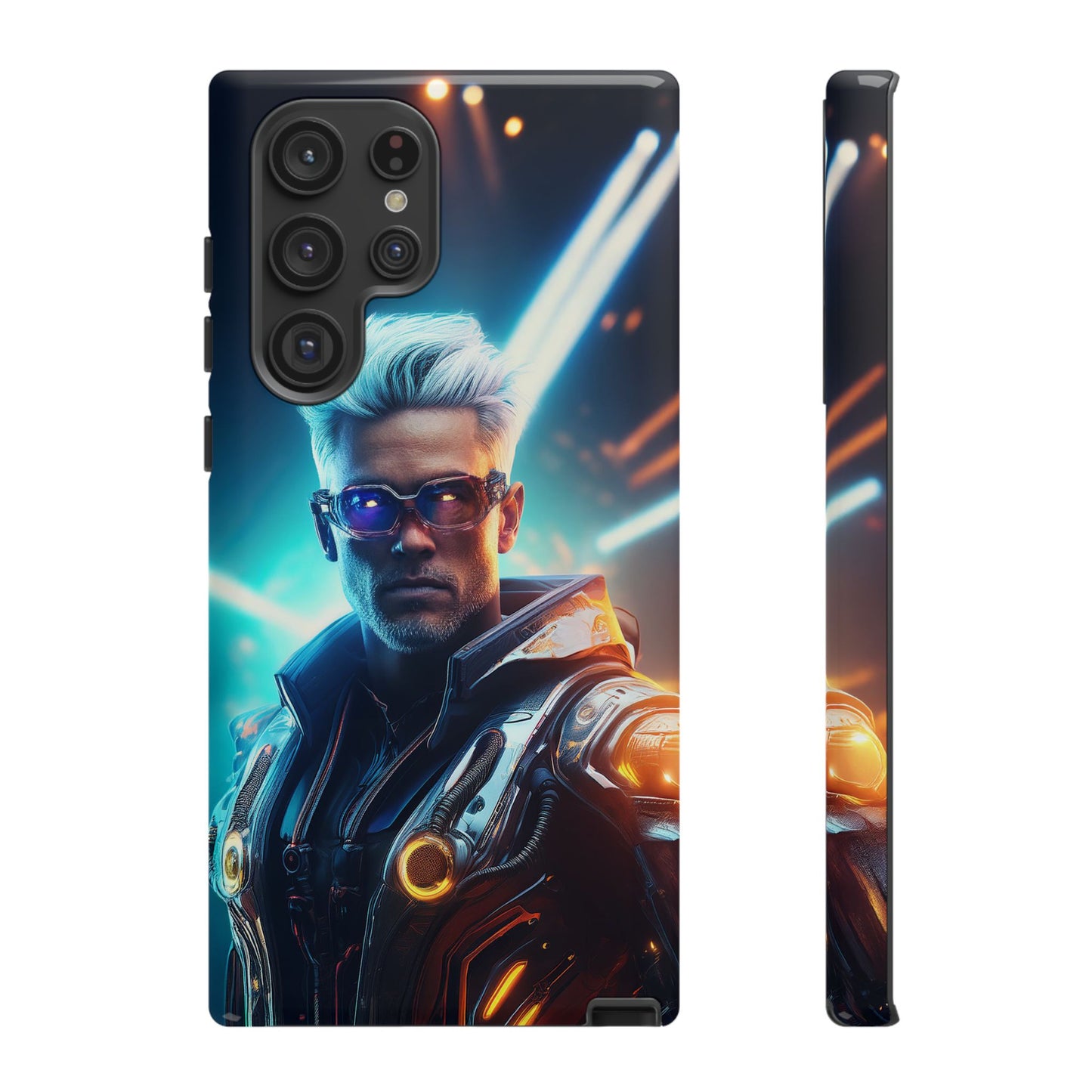 Futuristic Cyberpunk Male Cell Phone Case 013