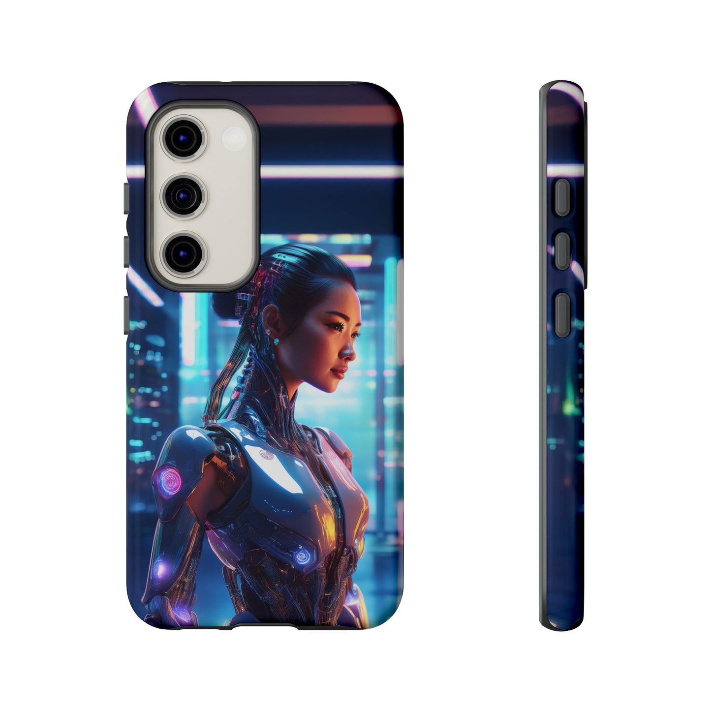 Futuristic Human Android Hybrid Cell Phone Case 013