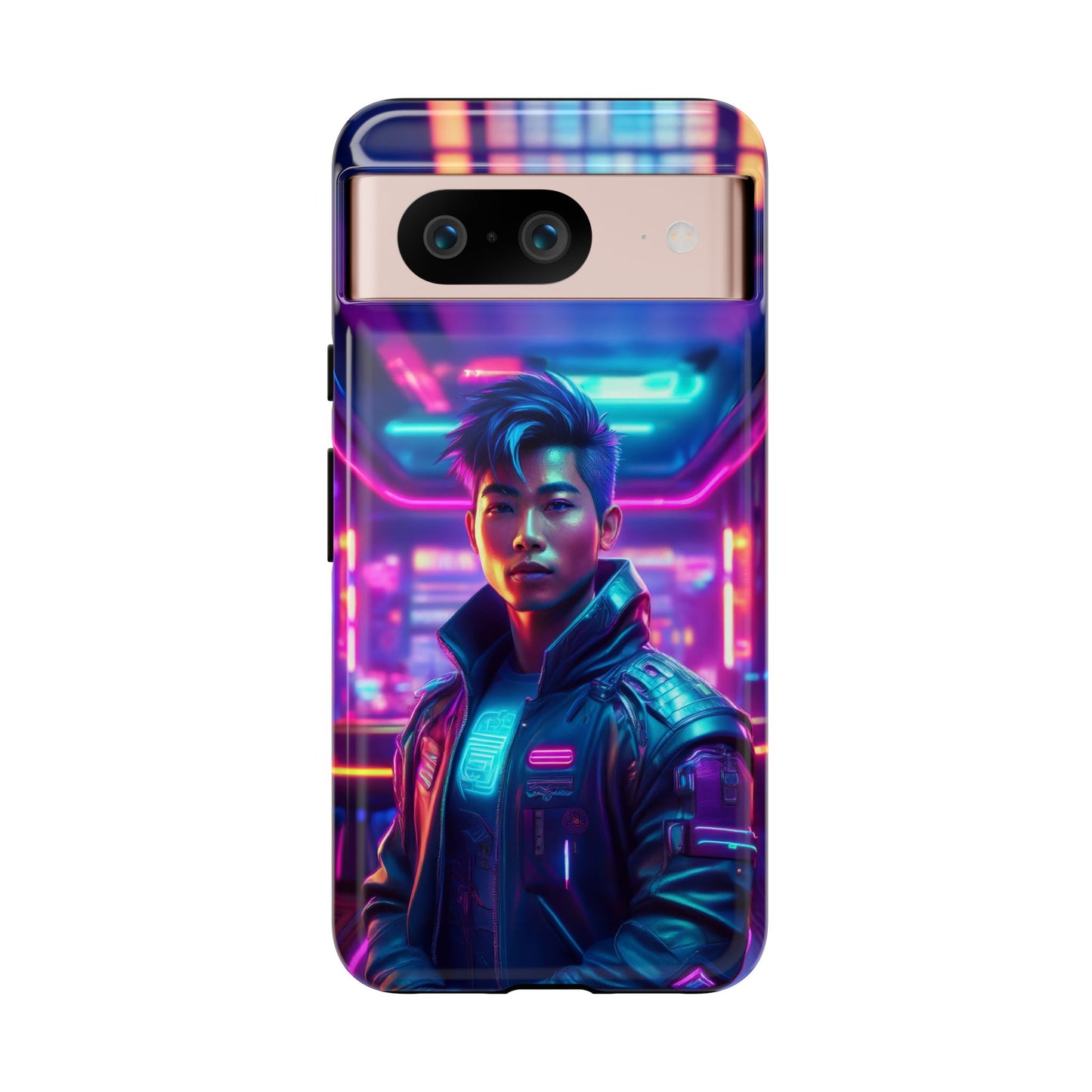 Futuristic Cyberpunk Male Cell Phone Case 012