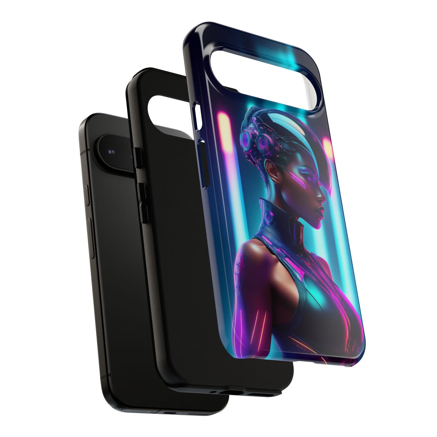 Futuristic Cyberpunk Female Cell Phone Case 021