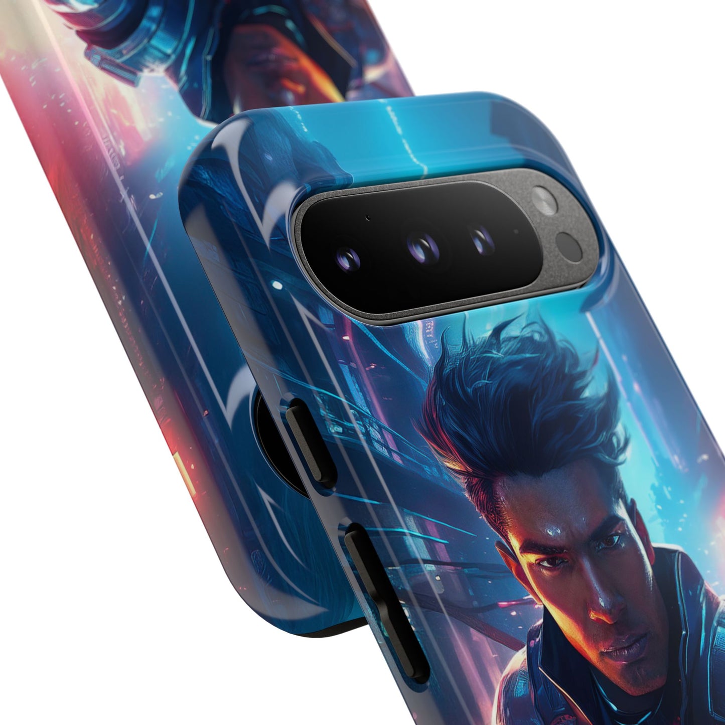 Futuristic Cyberpunk Male Cell Phone Case 017