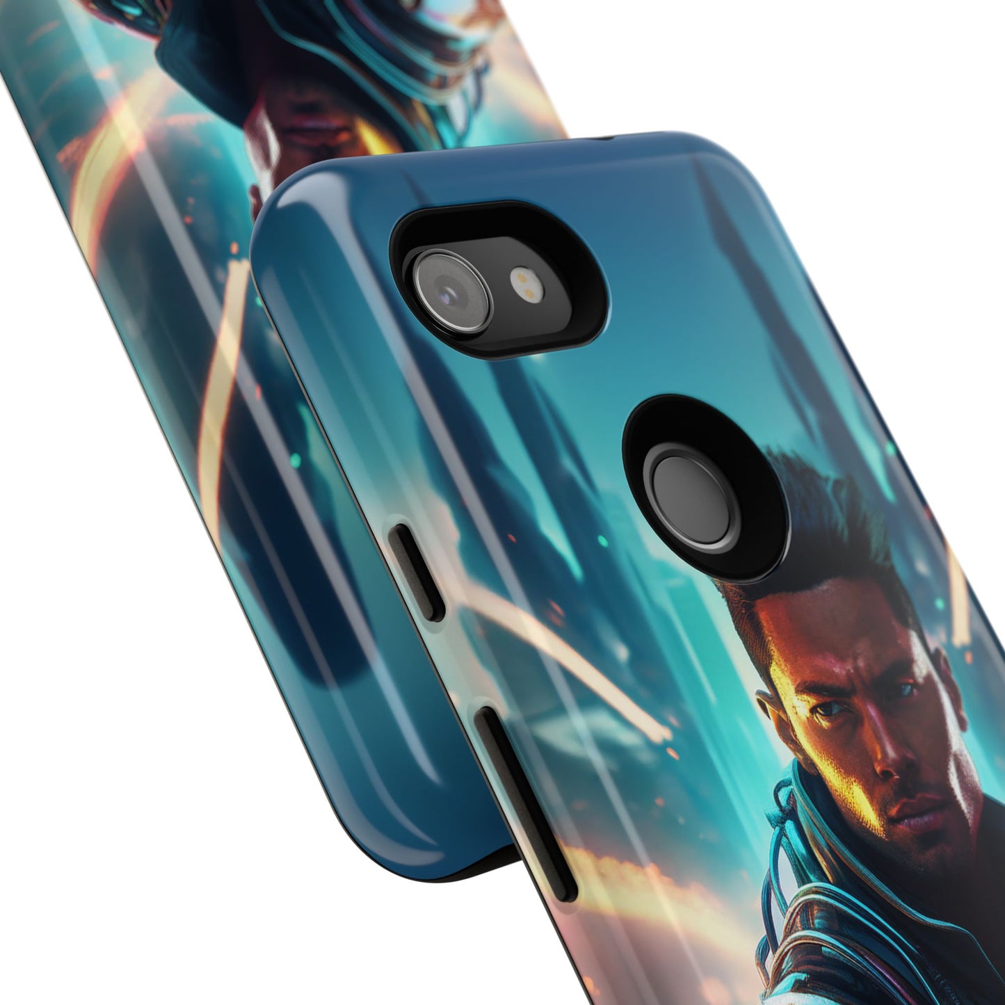 Futuristic Cyberpunk Male Cell Phone Case 015