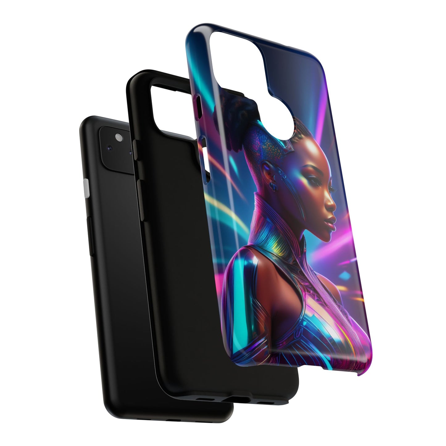 Futuristic Cyberpunk Female Cell Phone Case 014