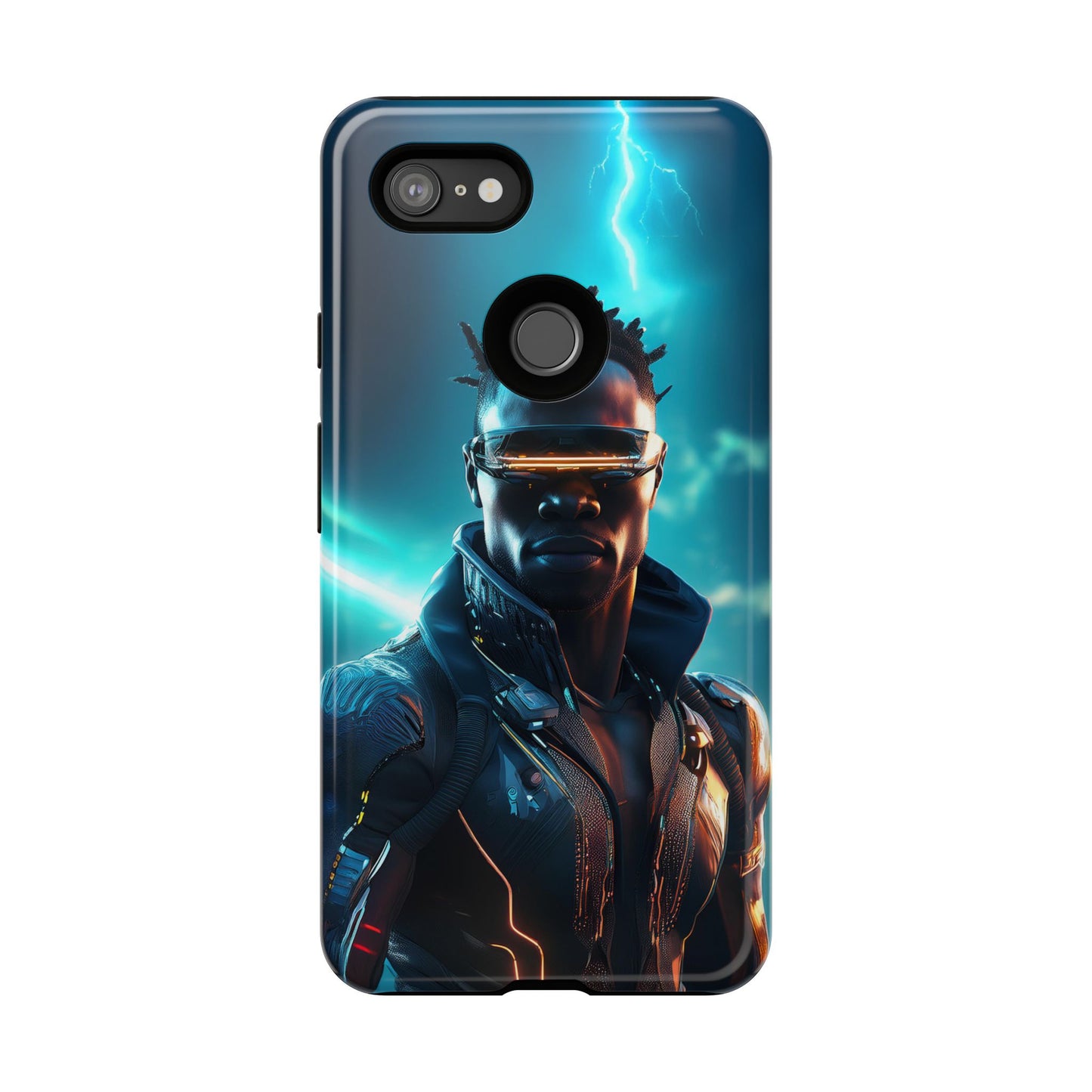 Futuristic Cyberpunk Male Cell Phone Case 014