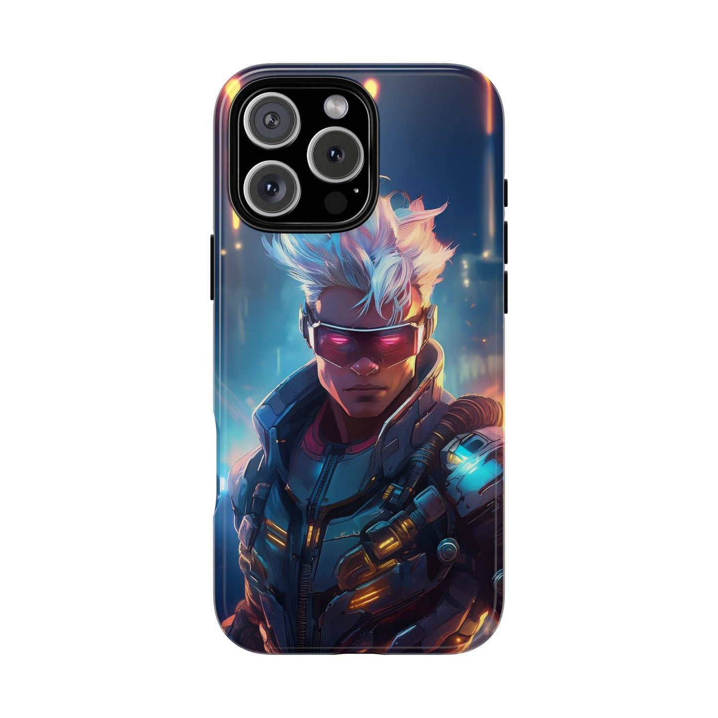 Futuristic Cyberpunk Male Cell Phone Case 018