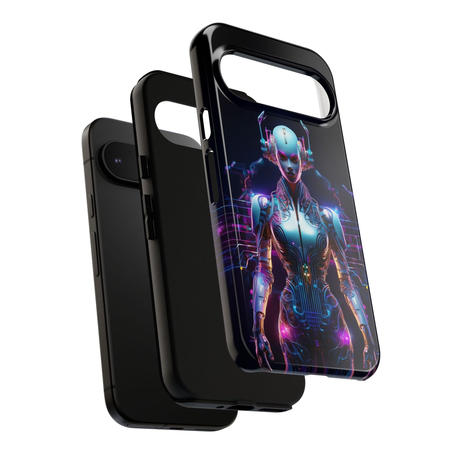 Futuristic Human Android Hybrid Cell Phone Case 001