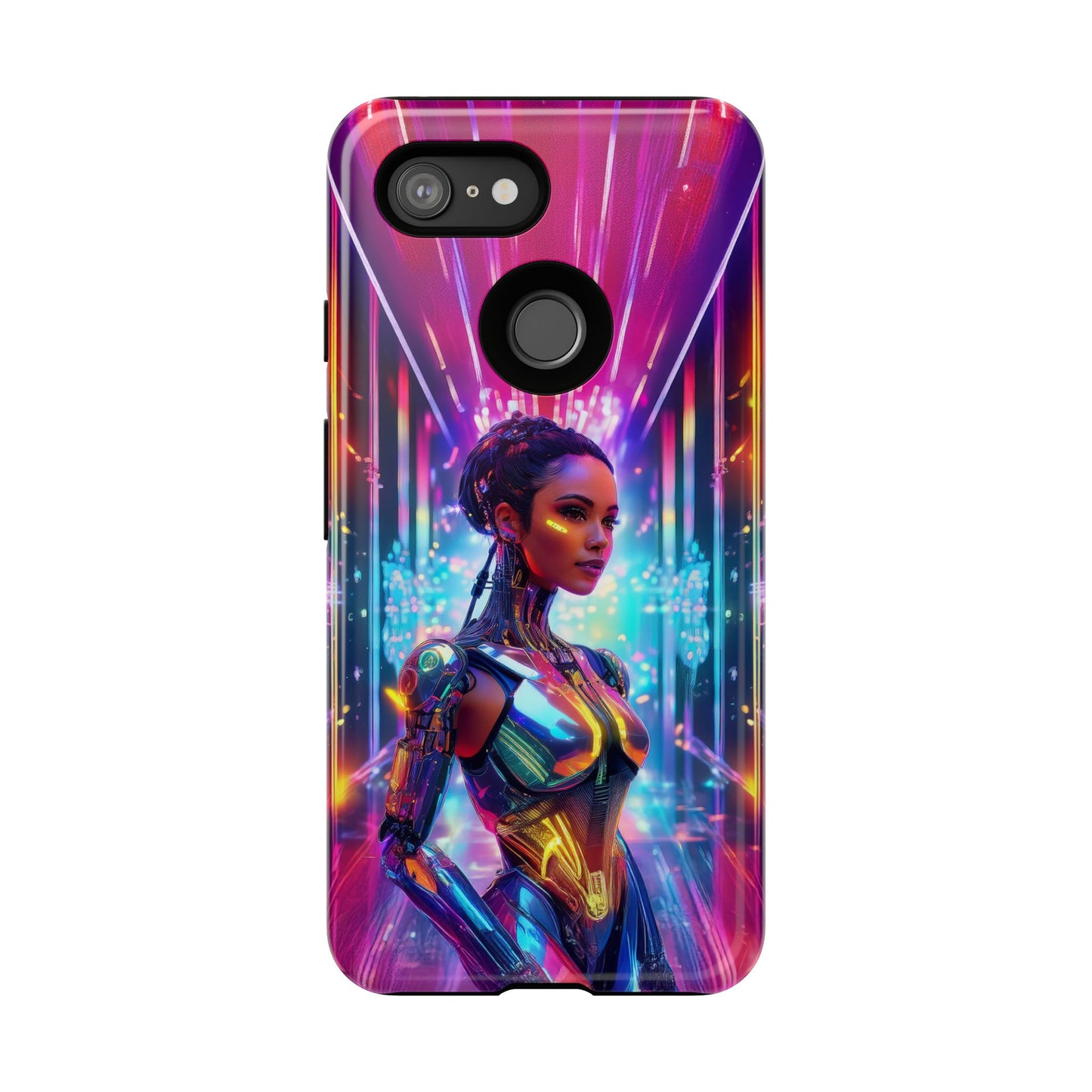 Futuristic Human Android Hybrid Cell Phone Case 006