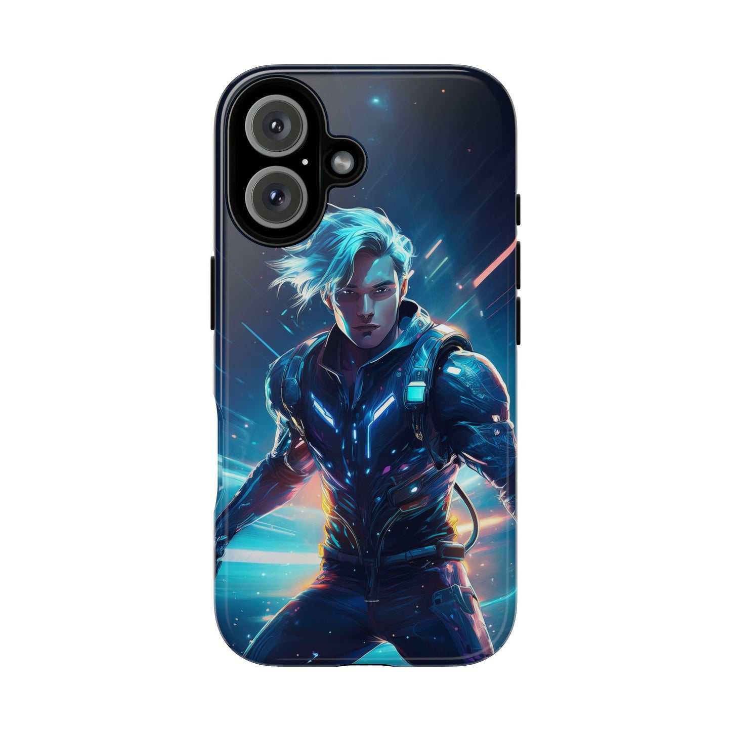 Futuristic Cyberpunk Male Cell Phone Case 024