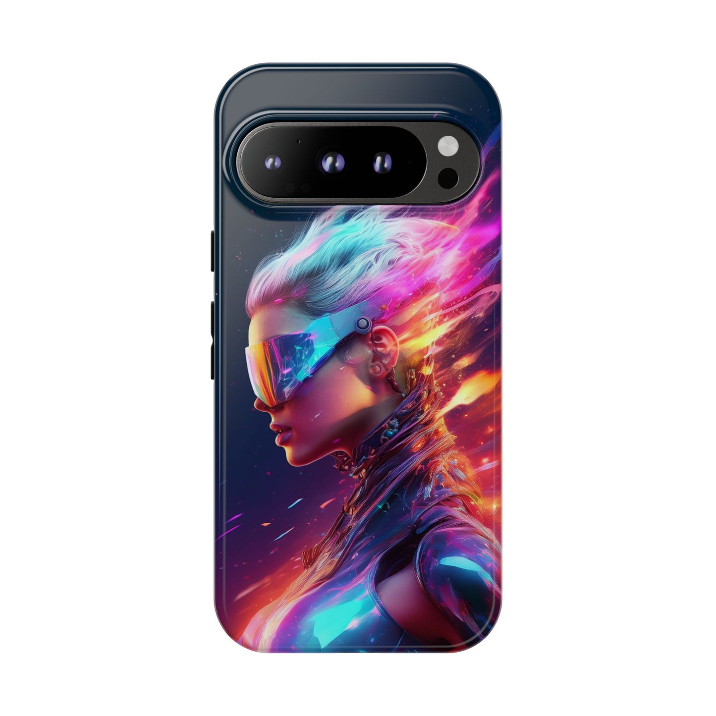 Futuristic Cyberpunk Female Cell Phone Case 025