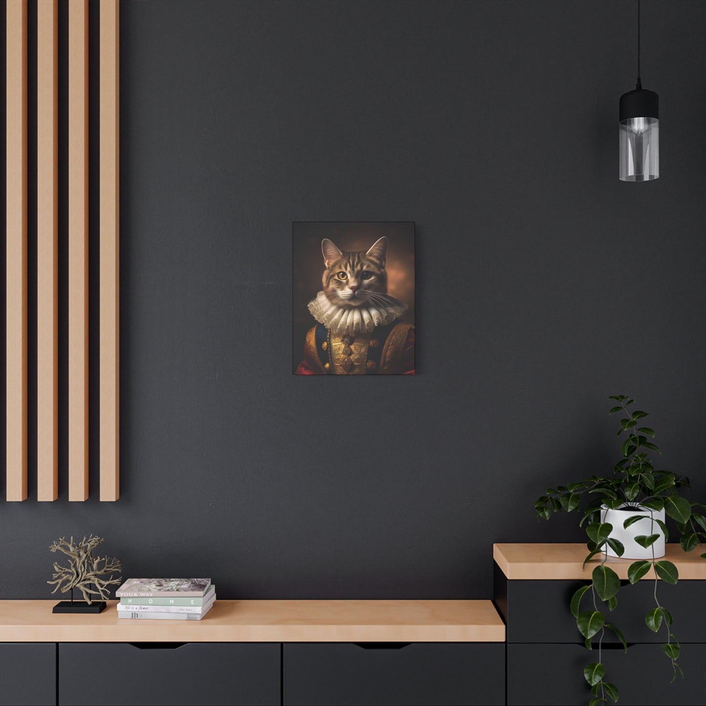 His Royal Feline Highness: The Duke of Purrington Canvas Art | Stretched Matte Wall Decor