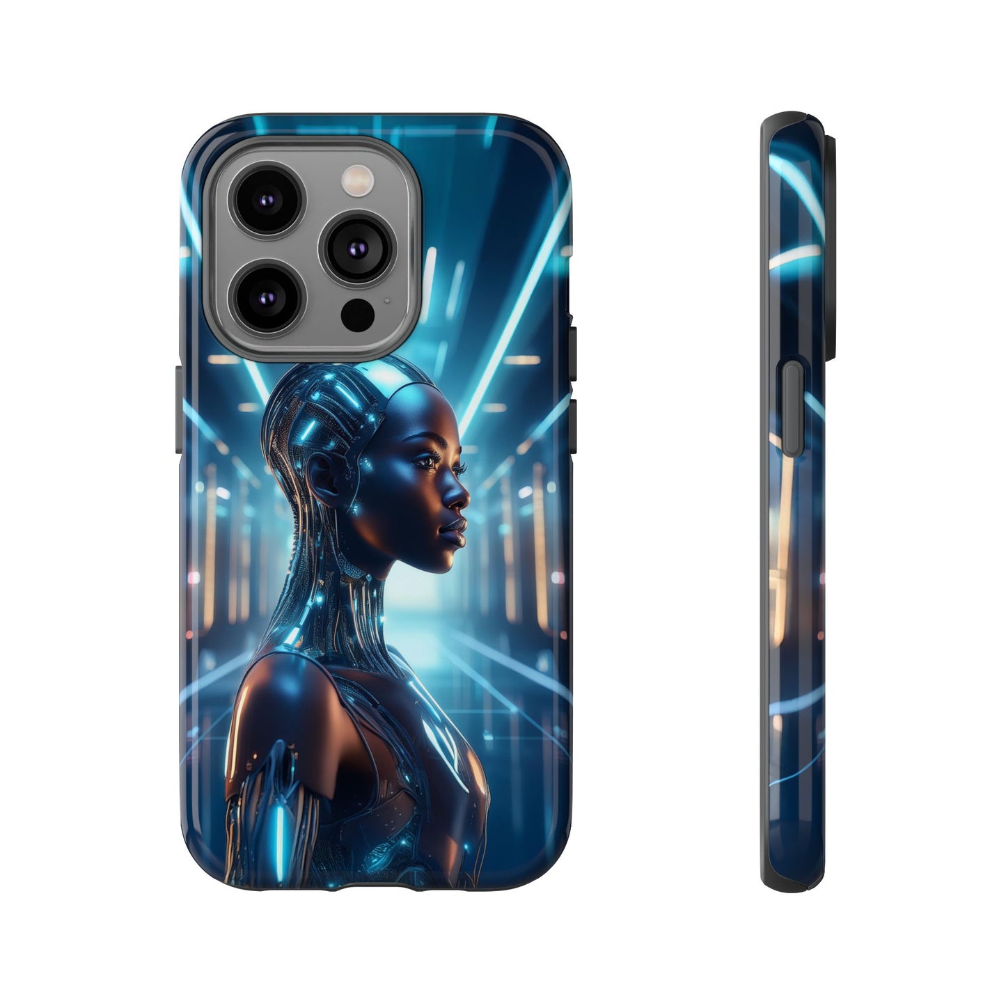 Futuristic Human Android Hybrid Cell Phone Case 003