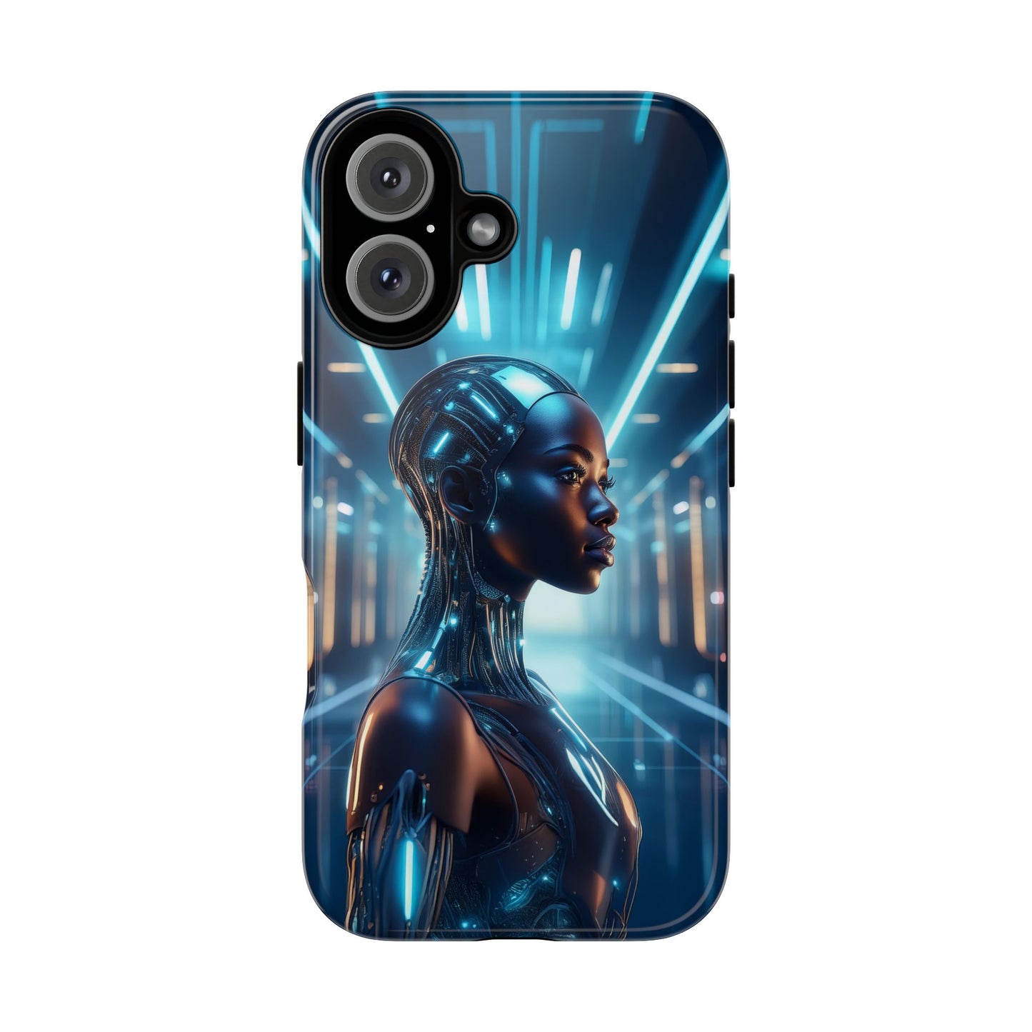 Futuristic Human Android Hybrid Cell Phone Case 003