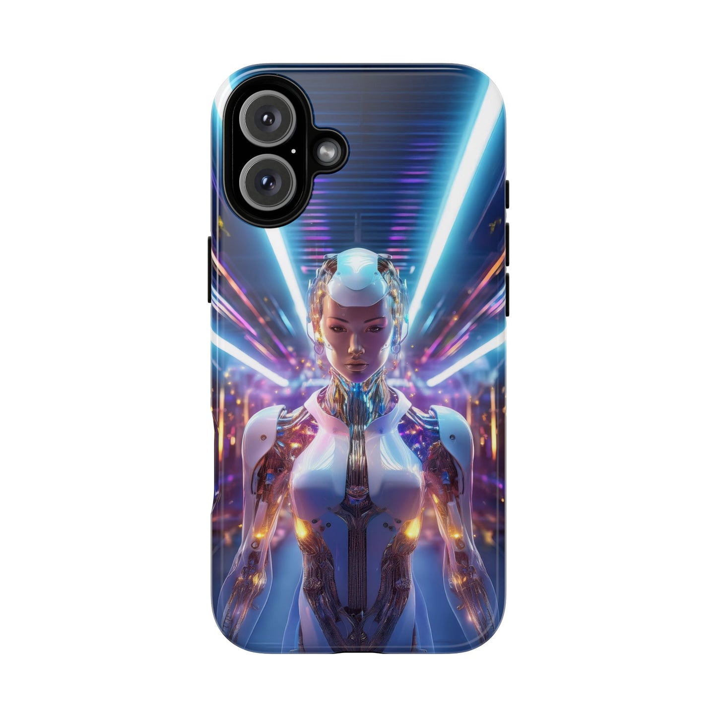 Futuristic Human Android Hybrid Cell Phone Case 007