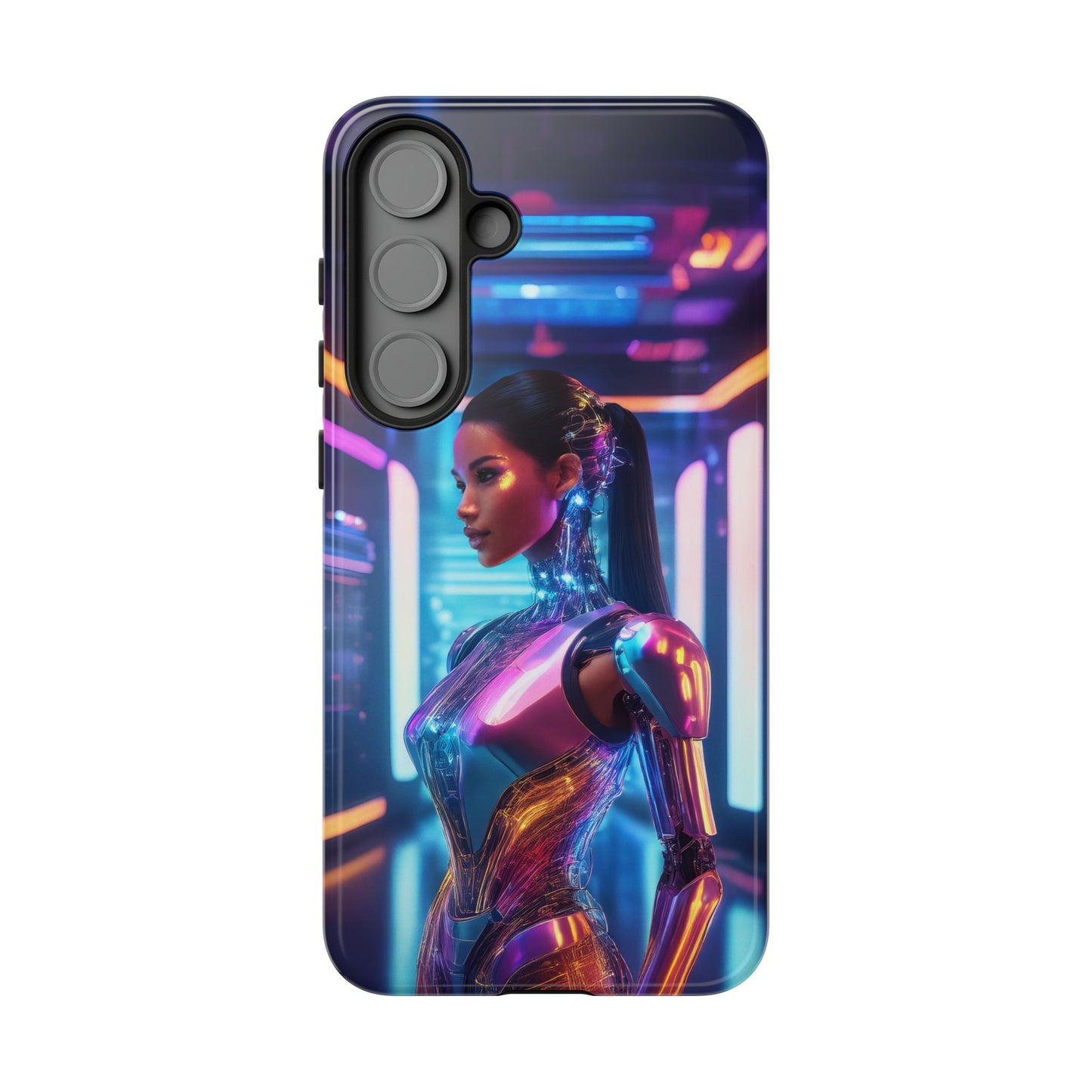 Futuristic Human Android Hybrid Cell Phone Case 016