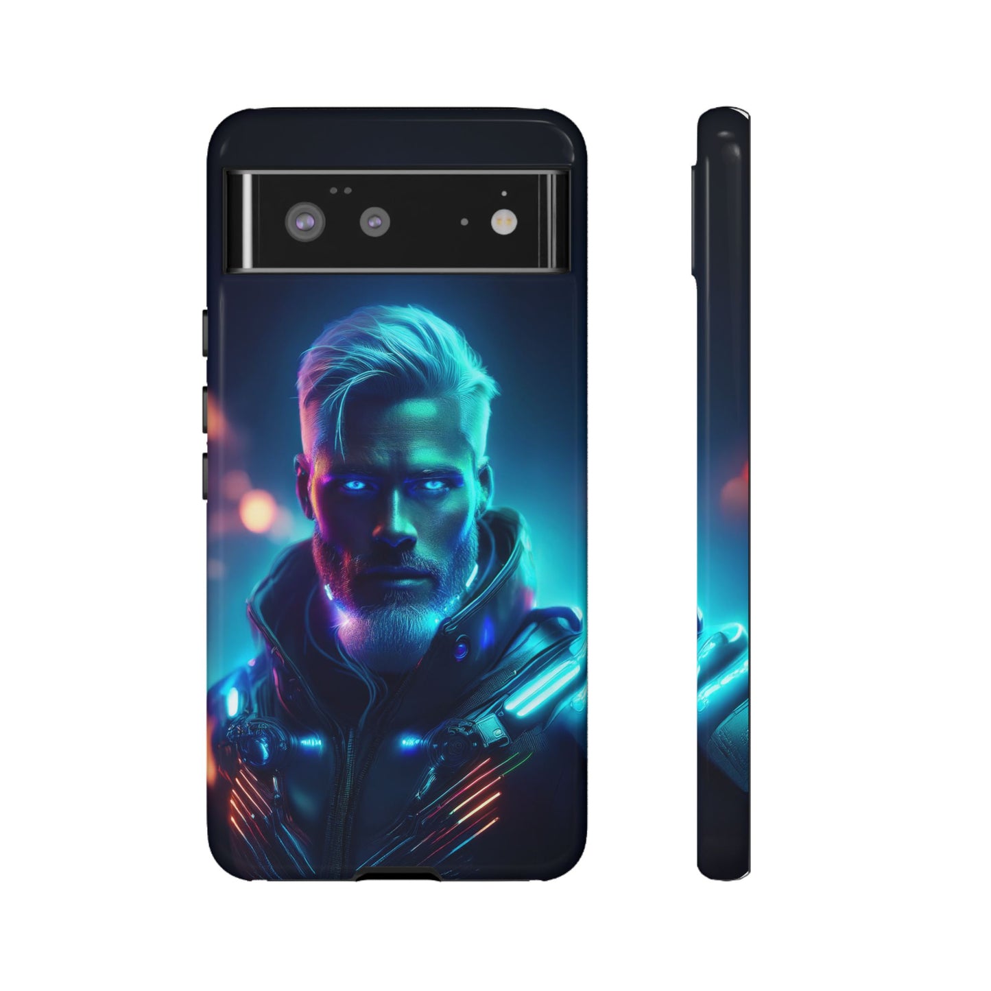 Futuristic Cyberpunk Male Cell Phone Case 023