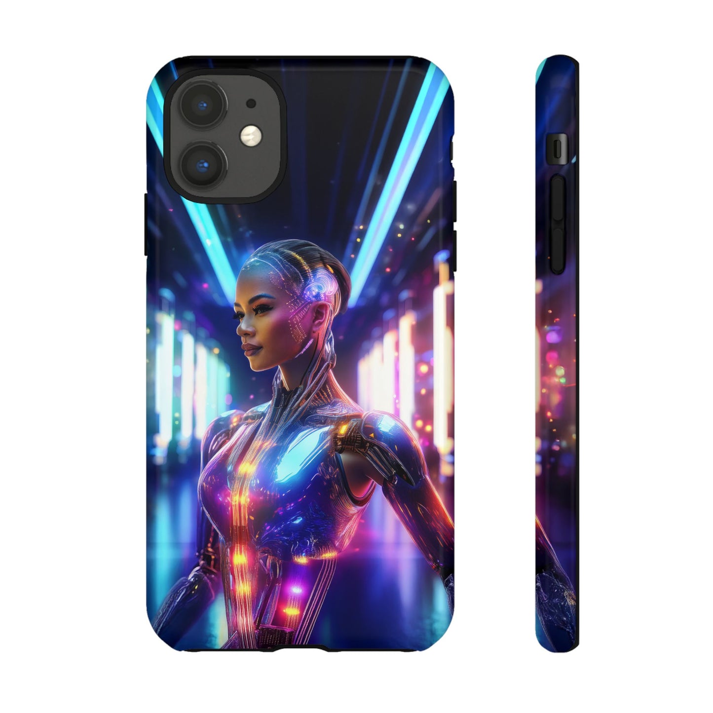 Futuristic Human Android Hybrid Cell Phone Case 010